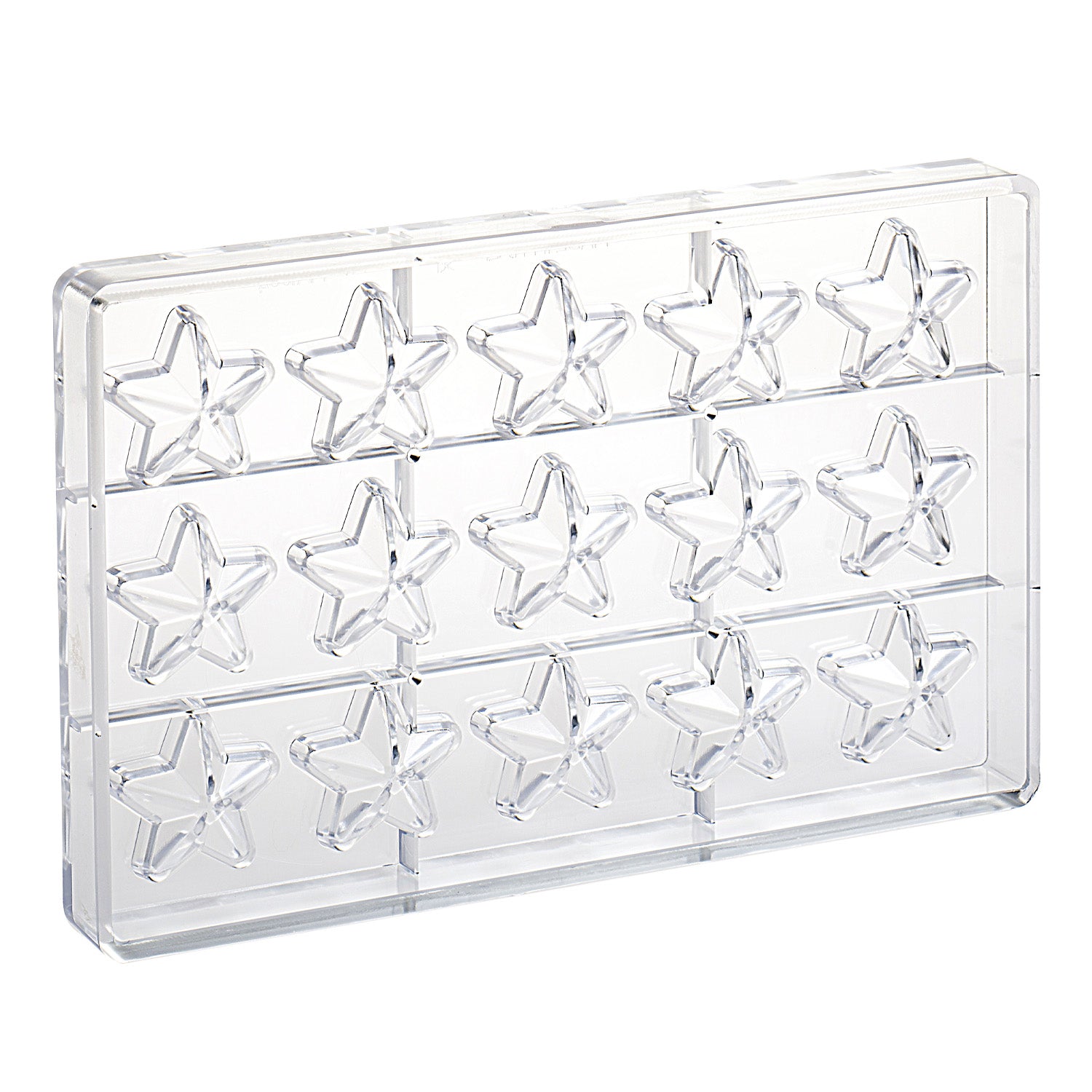 MOULE EN ÉTOILE EN POLYCARBONATE 40x42 H 16MM | 15 PIÈCES
