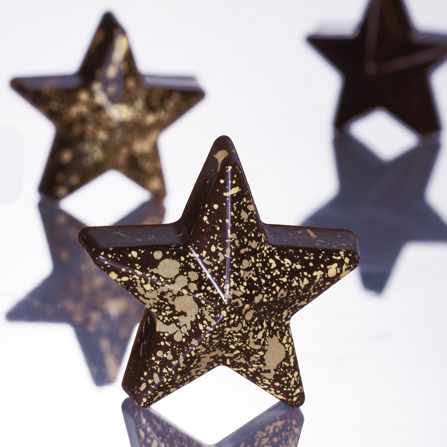 MOULE EN ÉTOILE EN POLYCARBONATE 40x42 H 16MM | 15 PIÈCES