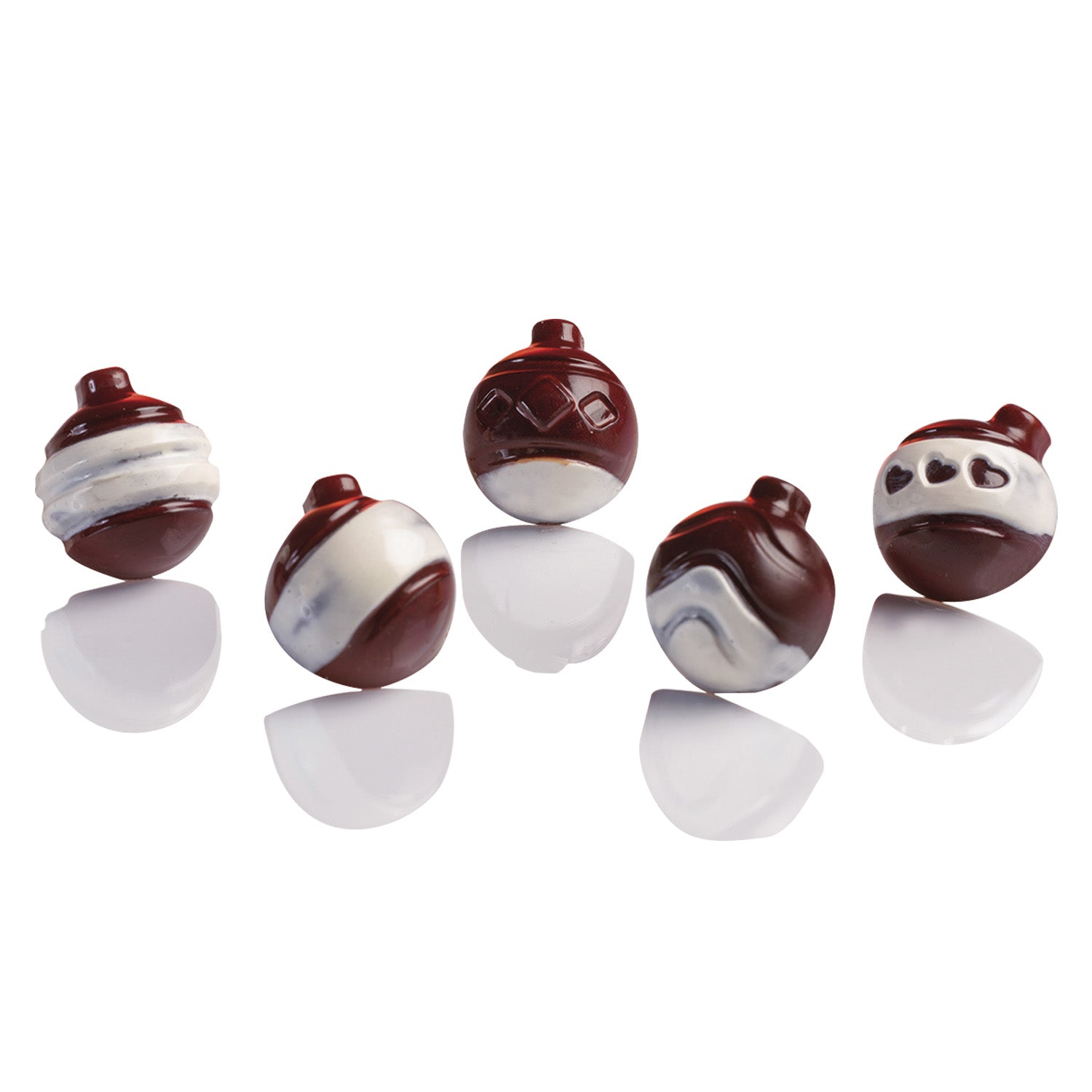 MOULE POLYCARBONATE BOULE DE NOËL 30x26 H 16.5 MM | 30 PIÈCES