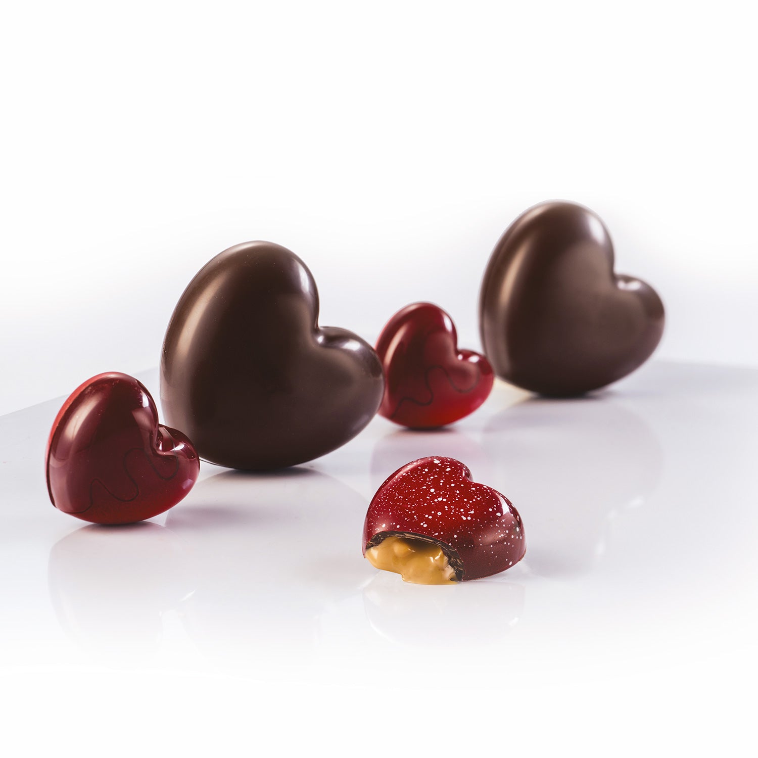 MOLDE POLICARBONATO CORAZÓN 45X42H16MM | 12 PIEZAS