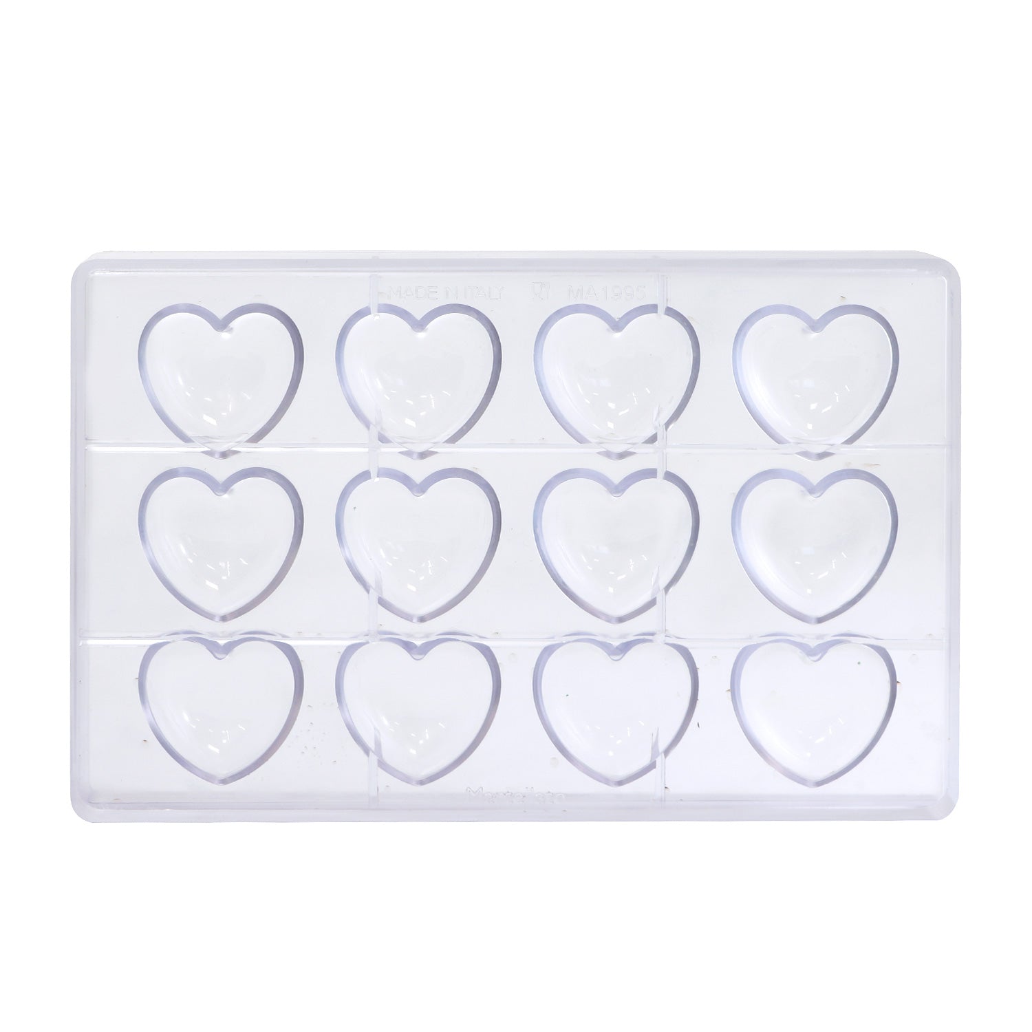 MOLDE POLICARBONATO CORAZÓN 45X42H16MM | 12 PIEZAS