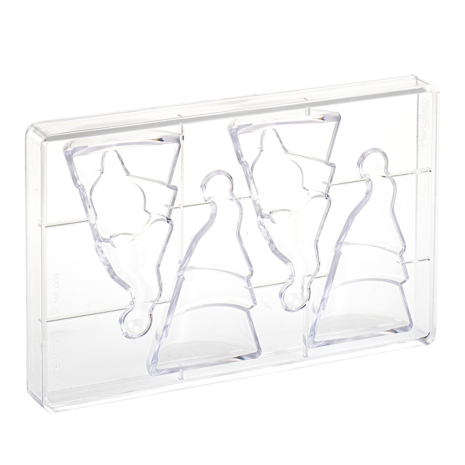MOULE POLYCARBONATE PÈRE NOËL Ø 70 H 120MM | 4 PIÈCES