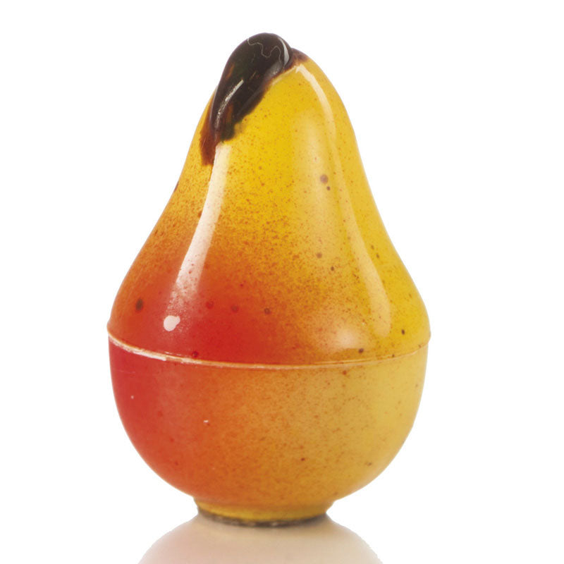 MOLDE POLICARBONATO CHOCOLATE PERA 3D 28 FORMAS Ø 2,6 H 3,6 CM