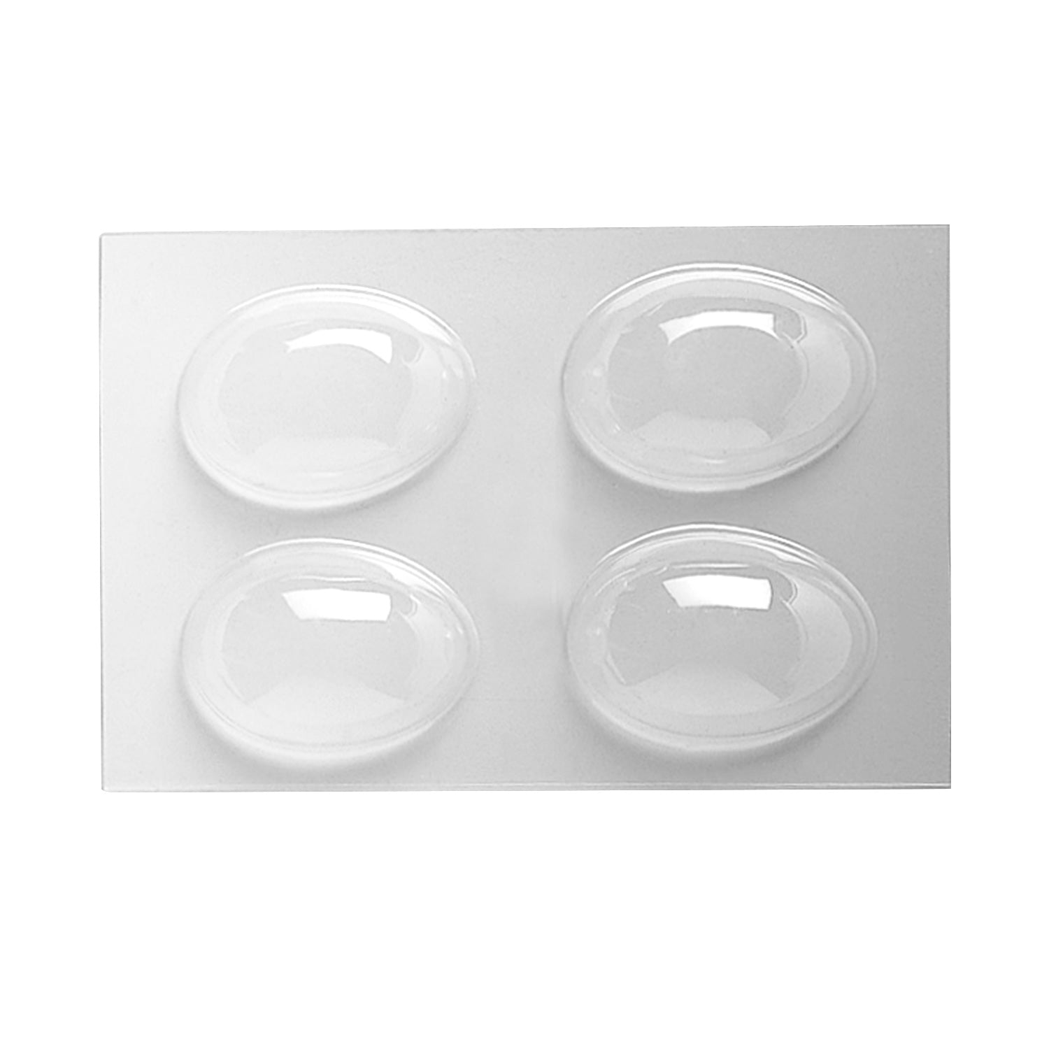 THERMOFORMED PLASTIC MOLD 2 EGGS 80X60H25MM | 4PCS