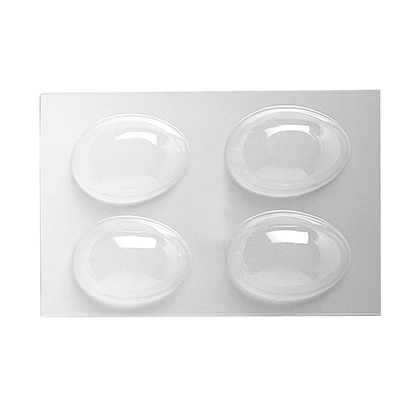 THERMOFORMED PLASTIC MOLD 2 EGGS 80X60H25MM | 4PCS