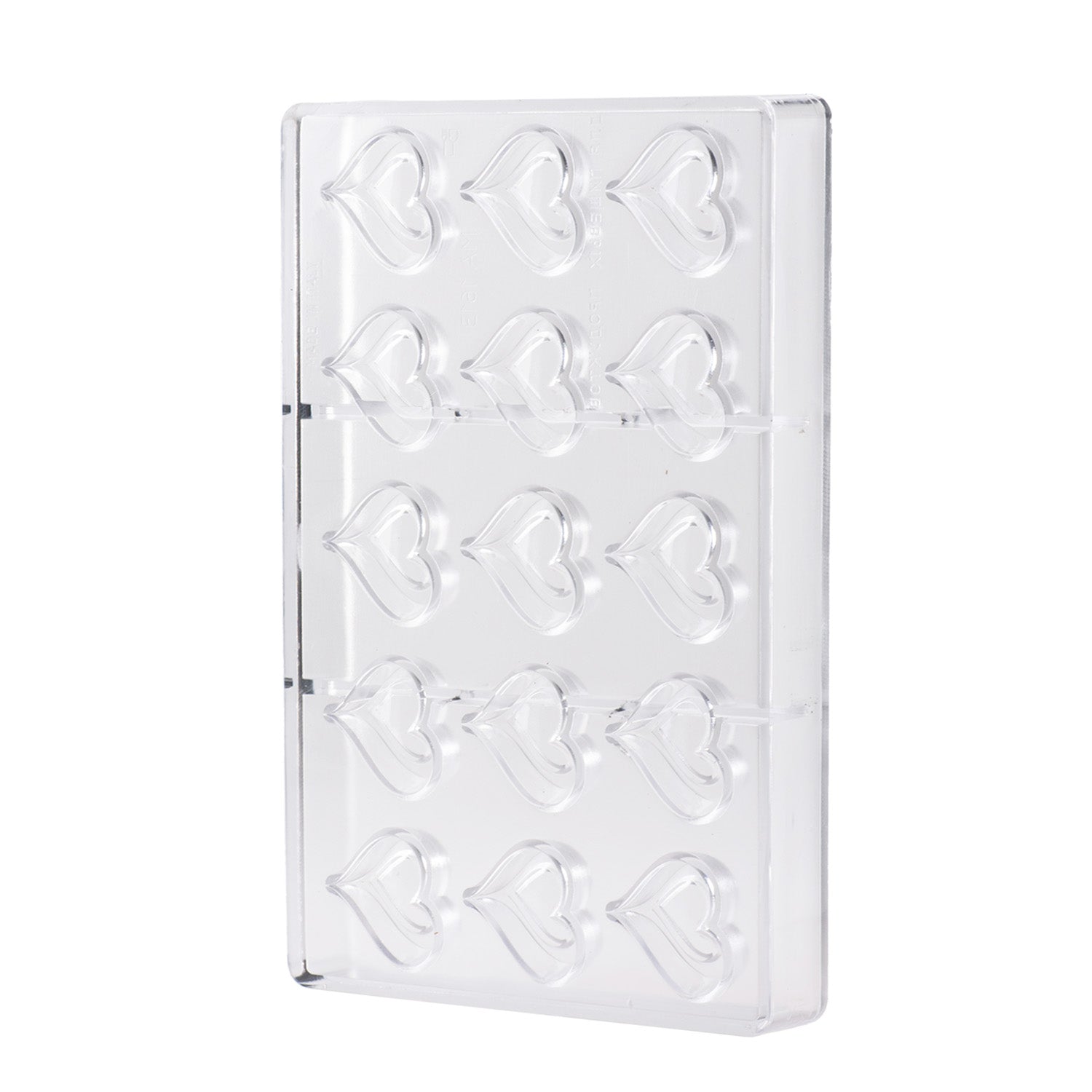 MOLDE POLICARBONATO CORAZON 40X42X15MM 15 PIEZAS