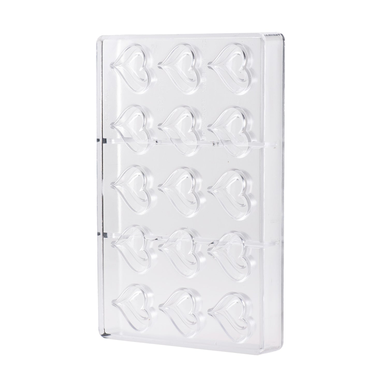 MOLDE POLICARBONATO CORAZON 40X42X15MM 15 PIEZAS