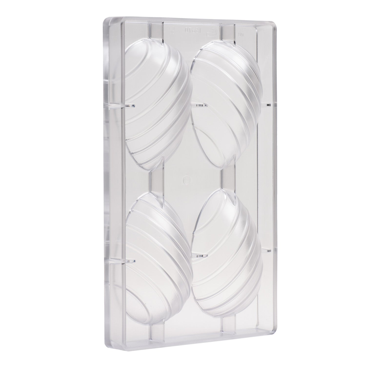 MOULD POLICARBONATE EASTER DECORATED EGG 4U 70G 106X70,25MM