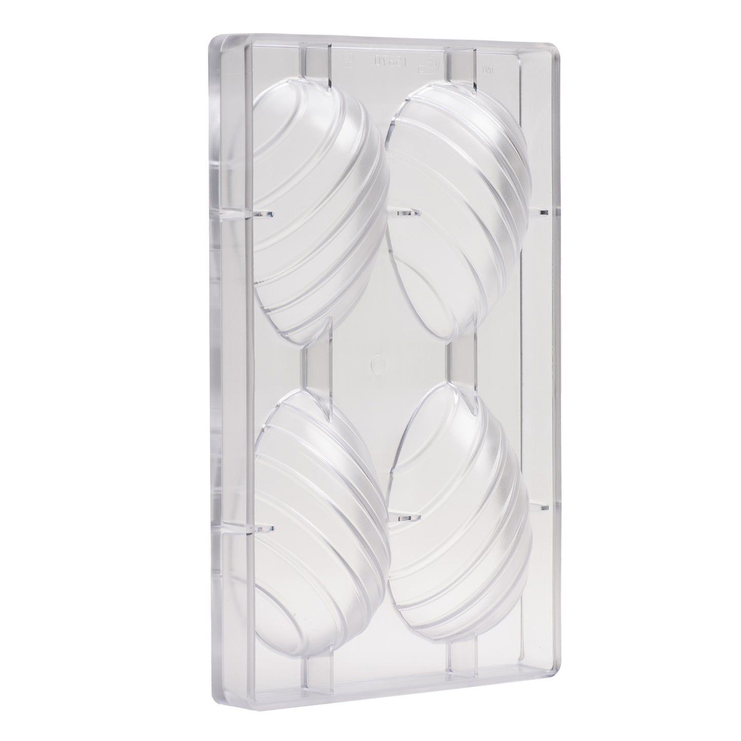 MOULD POLICARBONATE EASTER DECORATED EGG 4U 70G 106X70,25MM