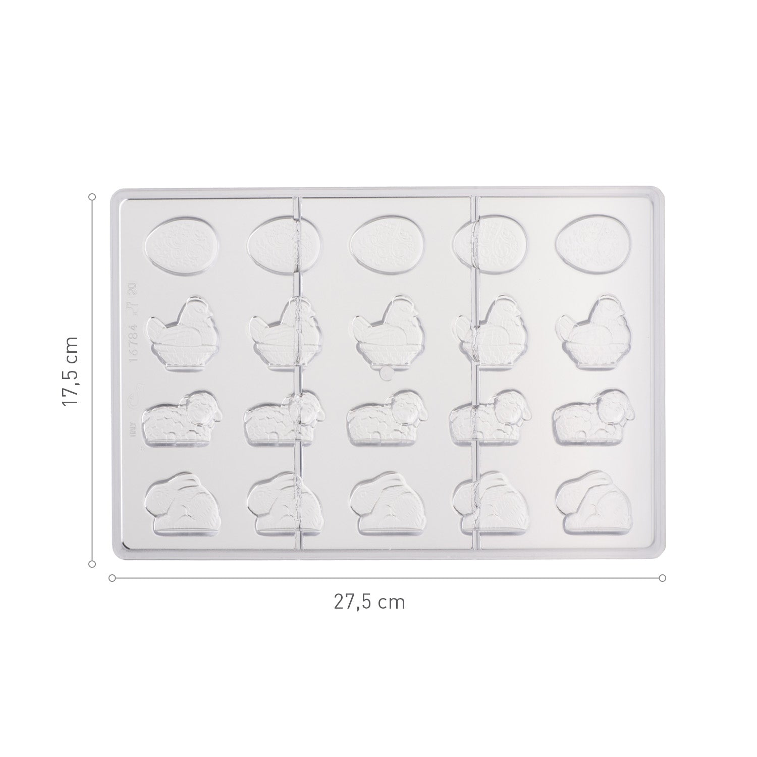 STAMPO POLICARBONATO ASSORTIMENTO PASQUA 4G 275X175MM