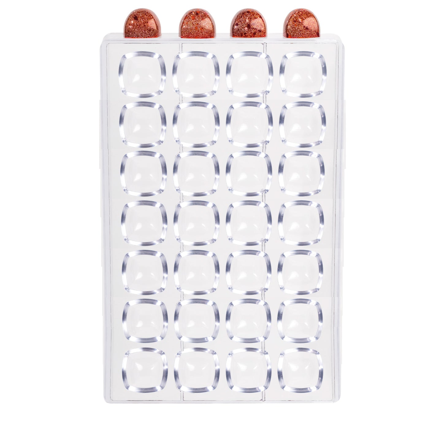 MOLDE POLICARBONATO 275 X 175 X 26 MM BOMBON GEMA - 28 PZS