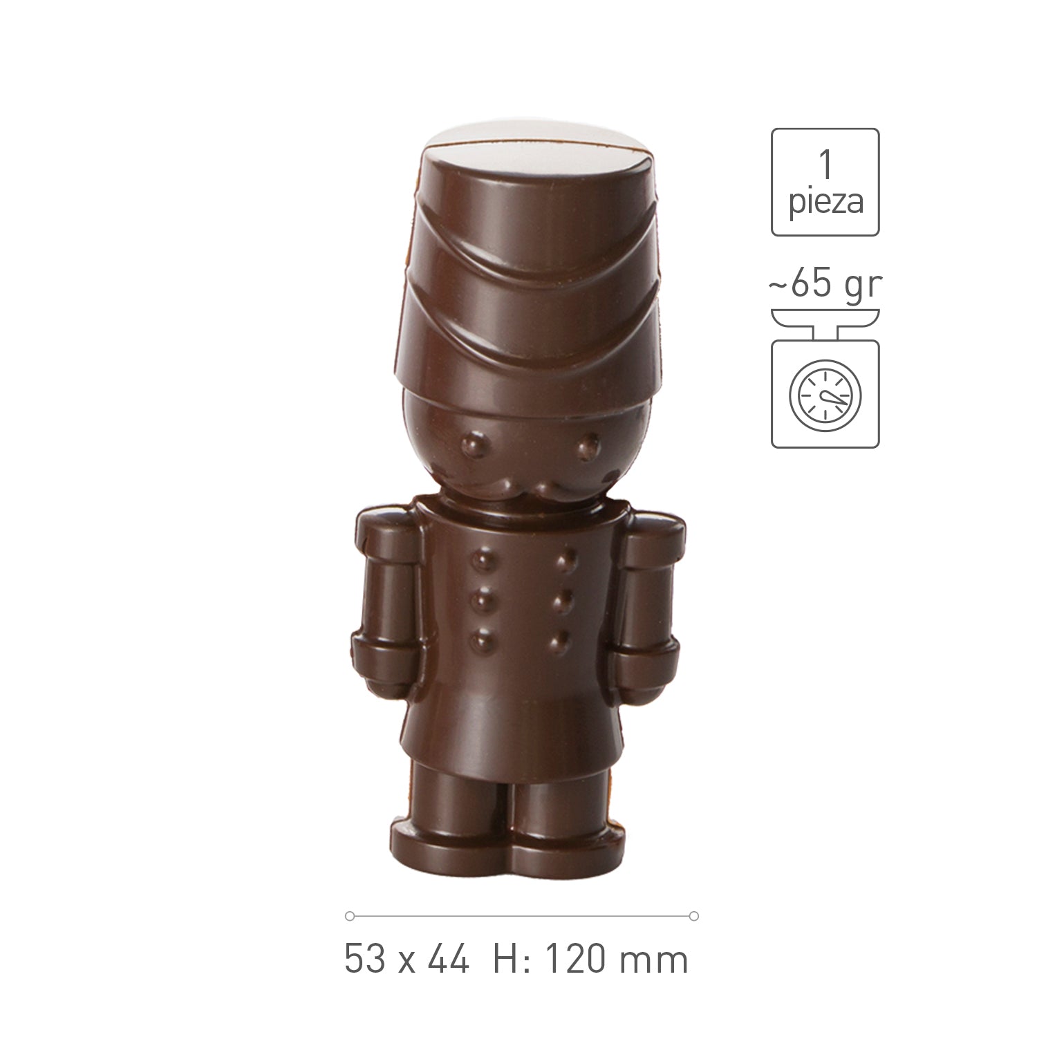 MOLDE POLICARBONATO MAGNÉTICO JUGUETE NAVIDAD 3D 53X44H120MM
