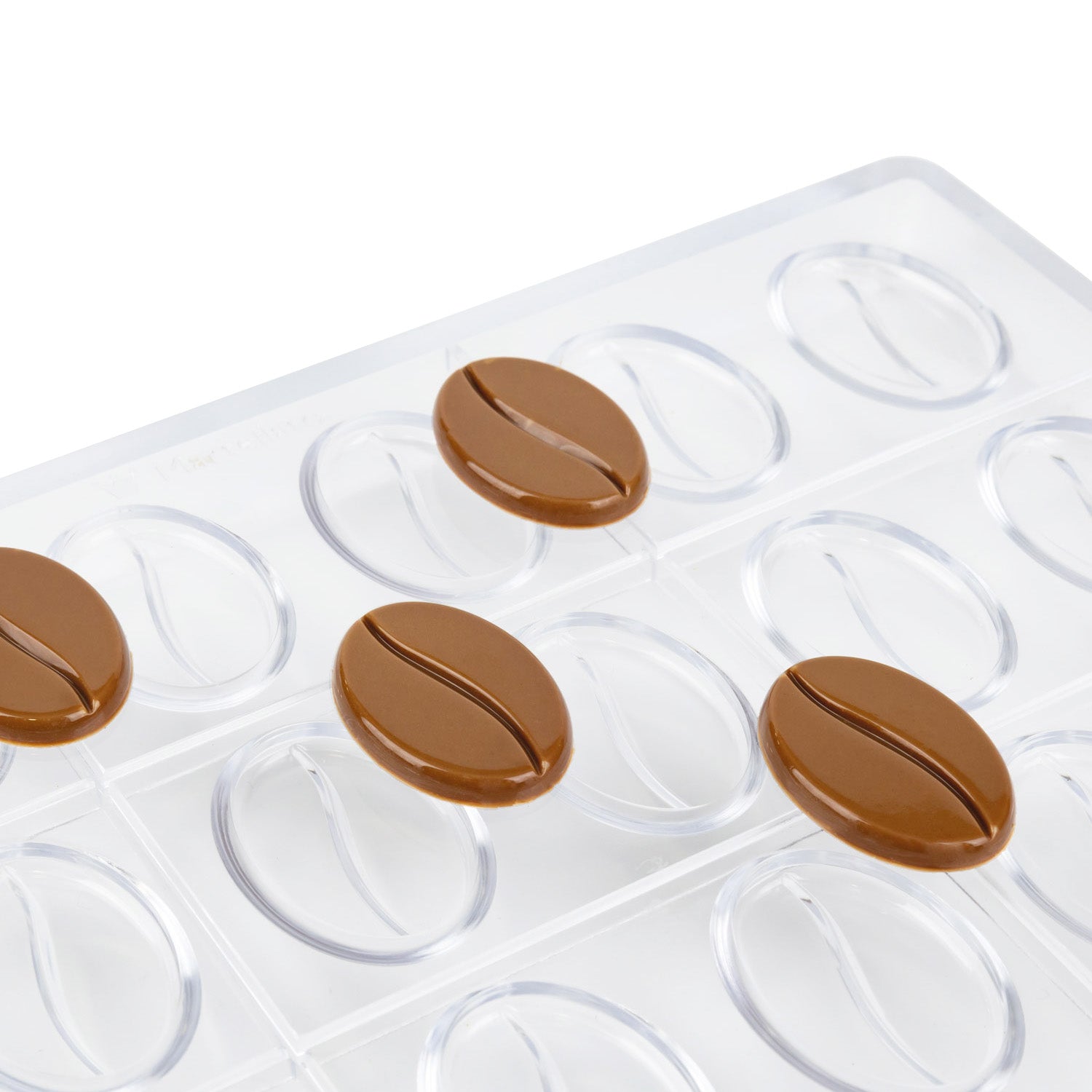  MOLDE DE POLICARBONATO GRÃO DE CAFÉ PLANO 275X175X25,5MM-18