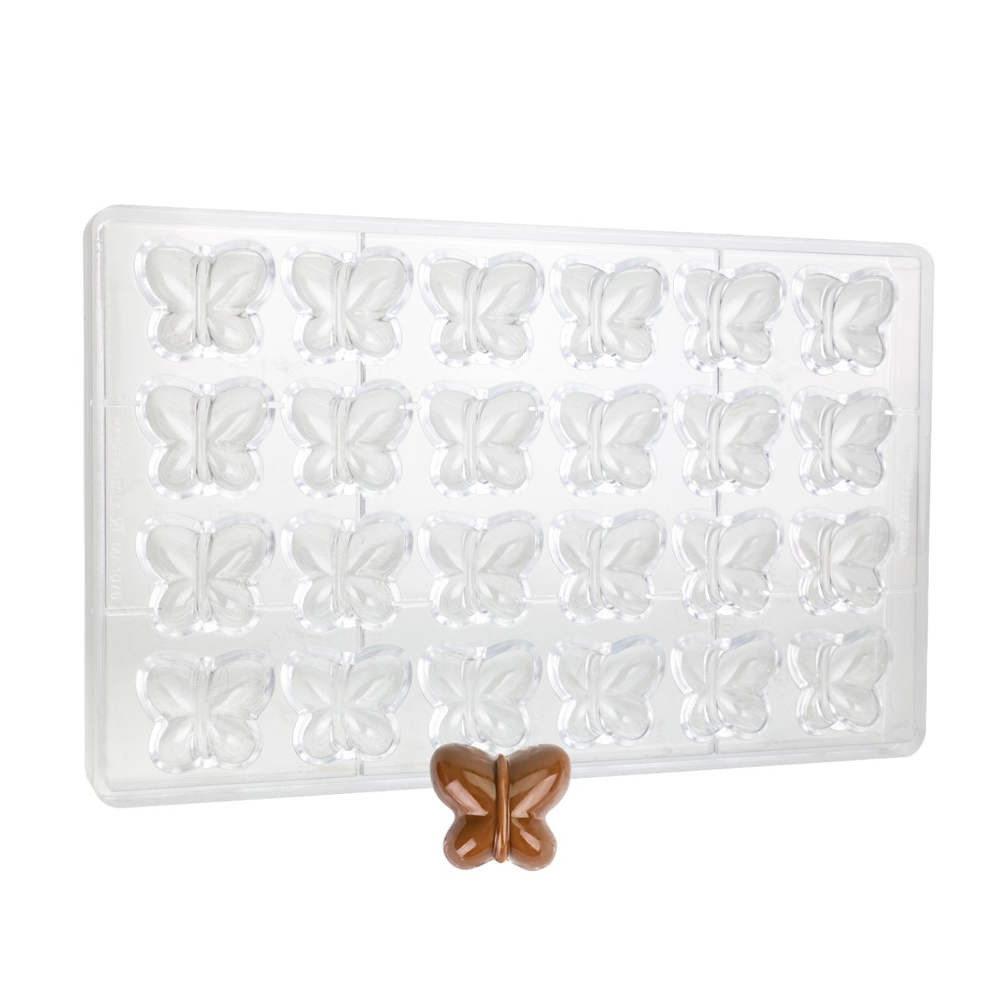 POLYCARBONATE BUTTERFLY MOULD - 275X175X25.5MM - 24 PCS