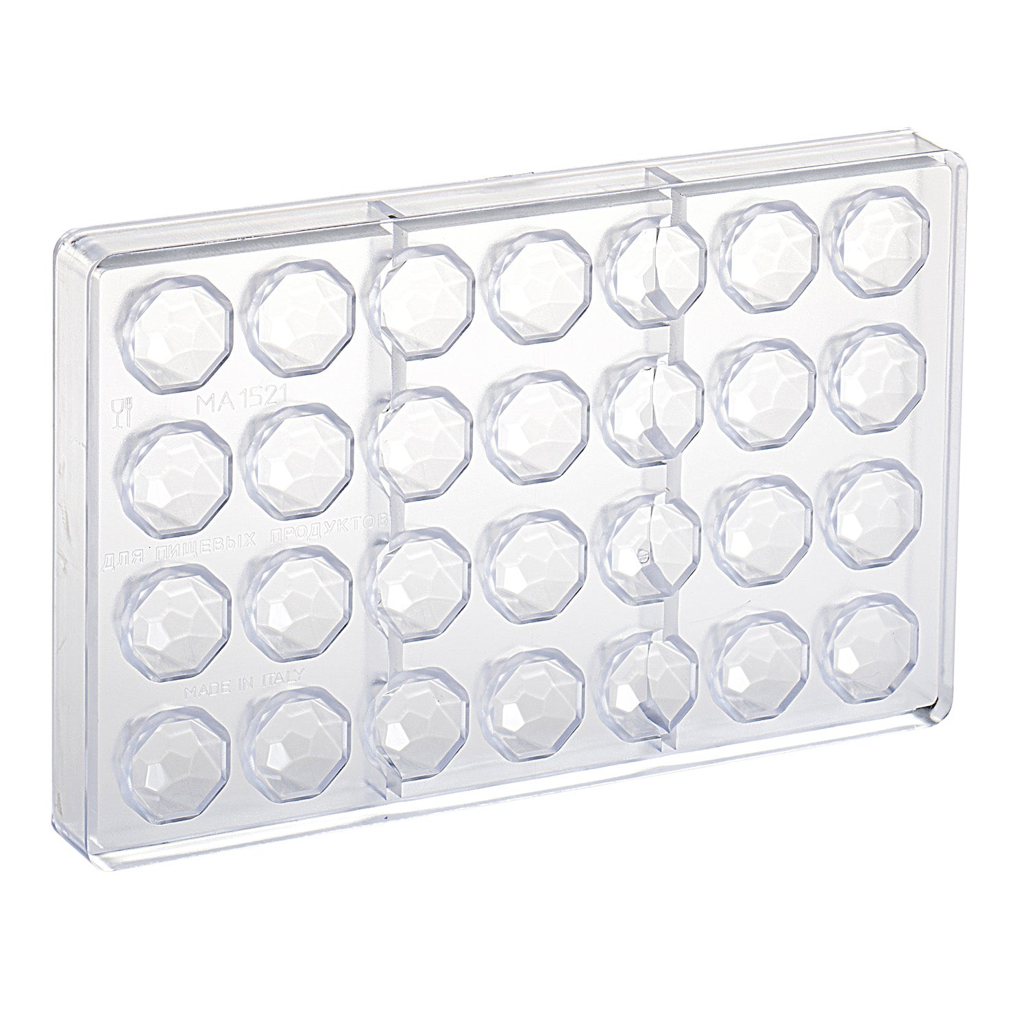 MOLDE POLICARBONATO DIAMANTE PRALINE Ø 28MM H18MM | 28 UD