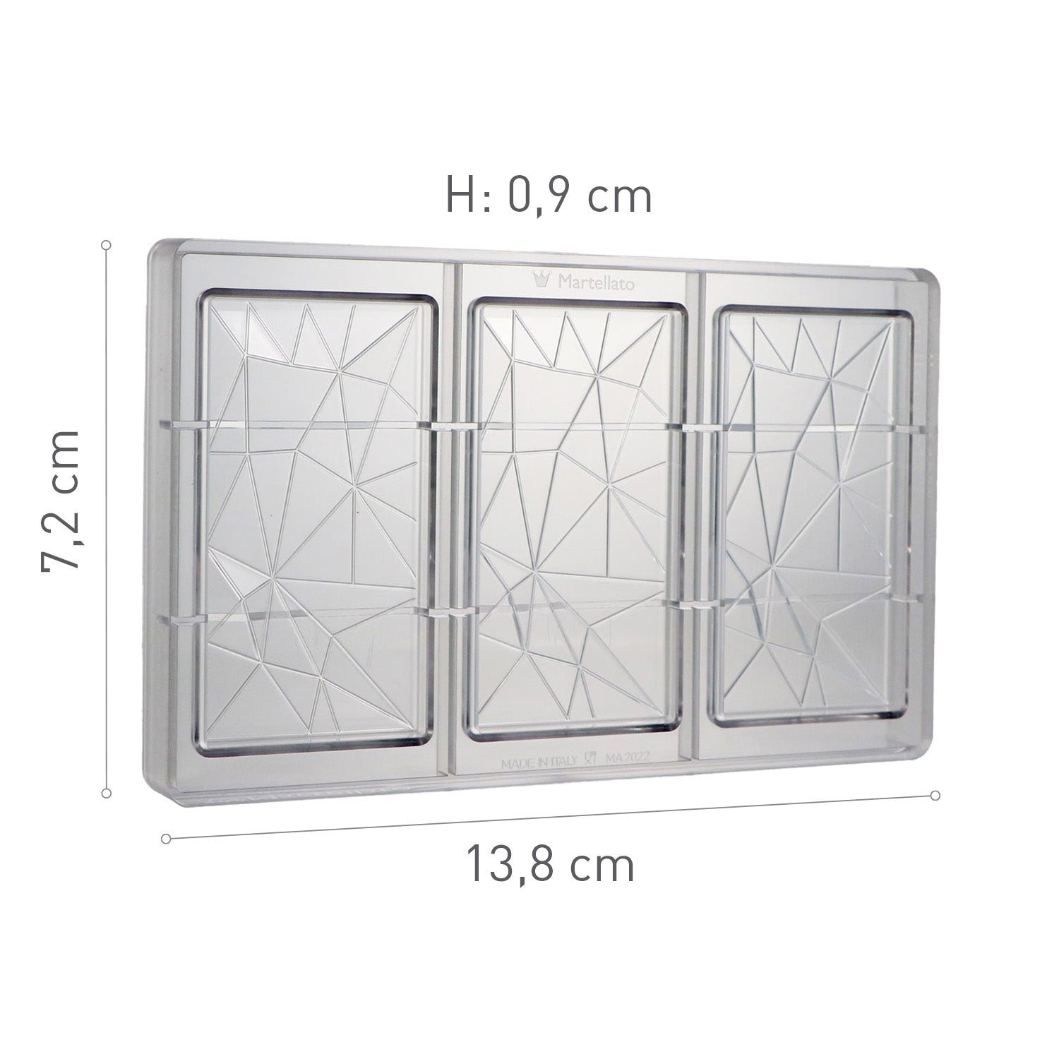 POLYCARBONATE MIRROR MOULD 138X72XH9MM