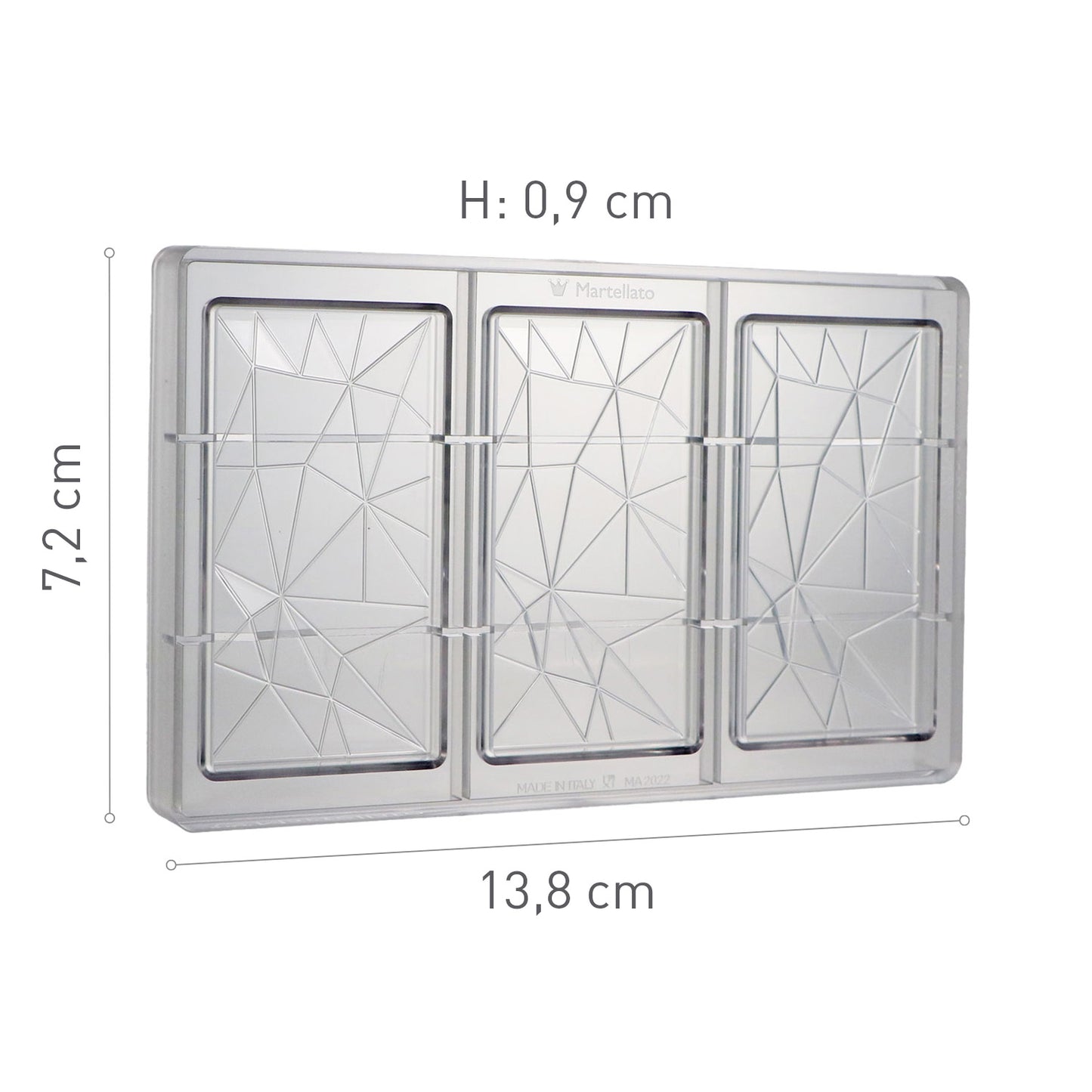 POLYCARBONATE MIRROR MOULD 138X72XH9MM