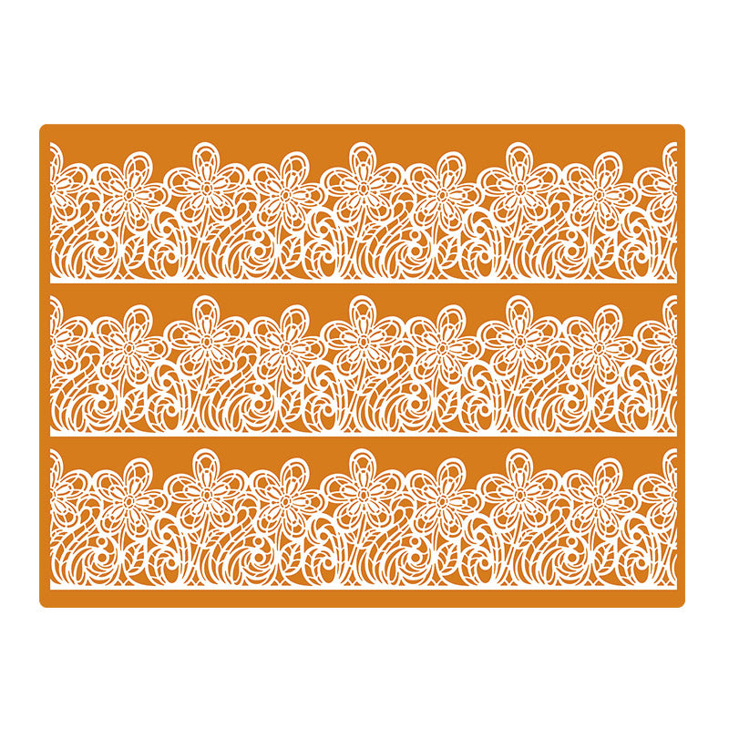 PLANTILLA PARA SWEET LACE FLORES 30X40CM.