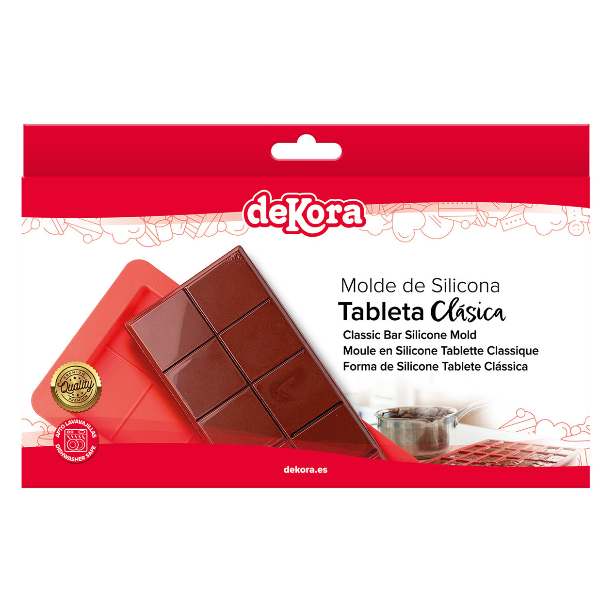 CLASSIC CHOCOLATE BAR SILICONE MOULD- DK HOME BAKING