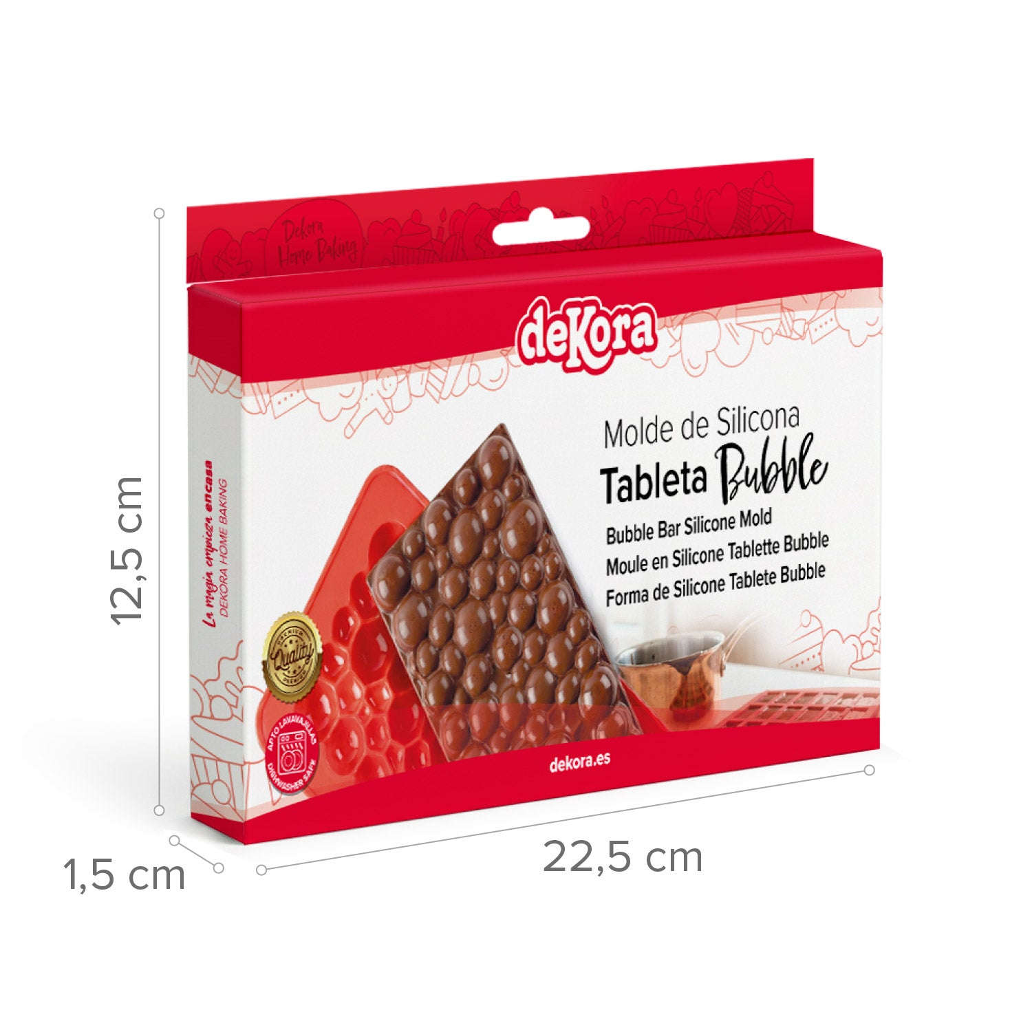 BUBBLES CHOCOLATE BAR SILICONE MOULD- DK HOME BAKING
