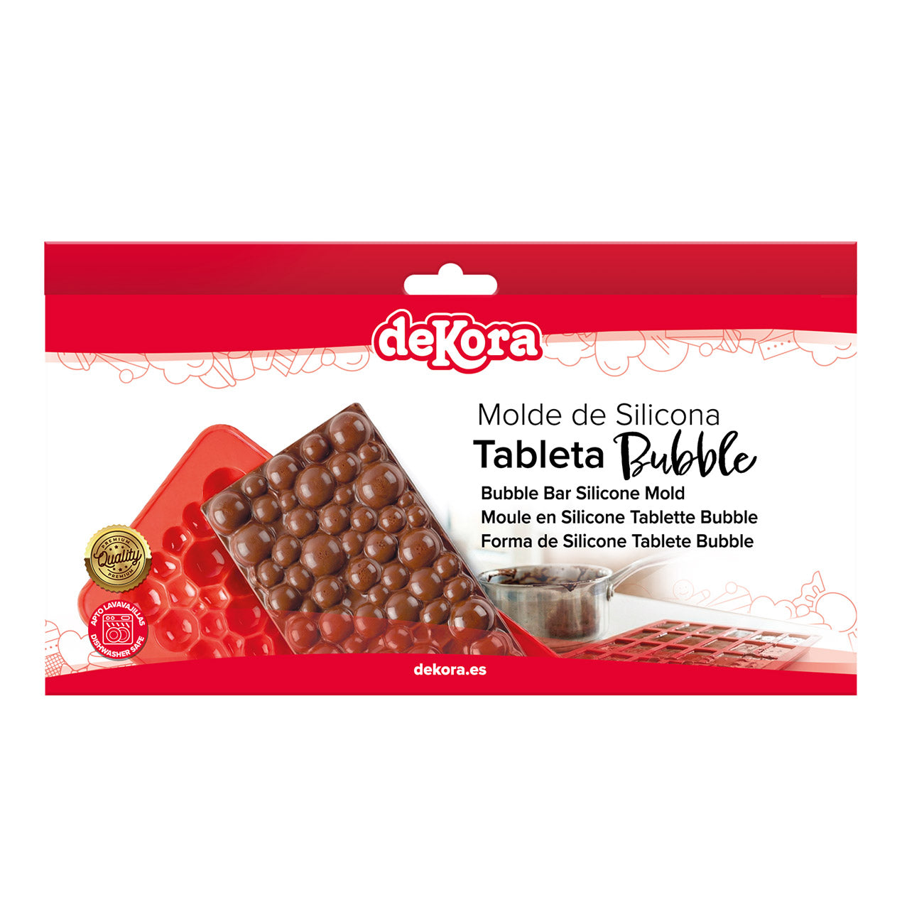 BUBBLES CHOCOLATE BAR SILICONE MOULD- DK HOME BAKING