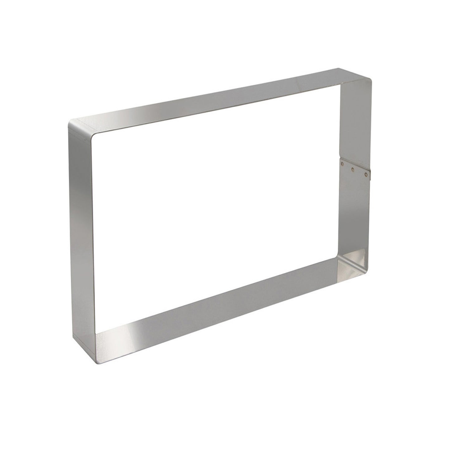 MOLDE RECTANGULAR EM AÇO INOXIDÁVEL. 40.3X30.3H4CM