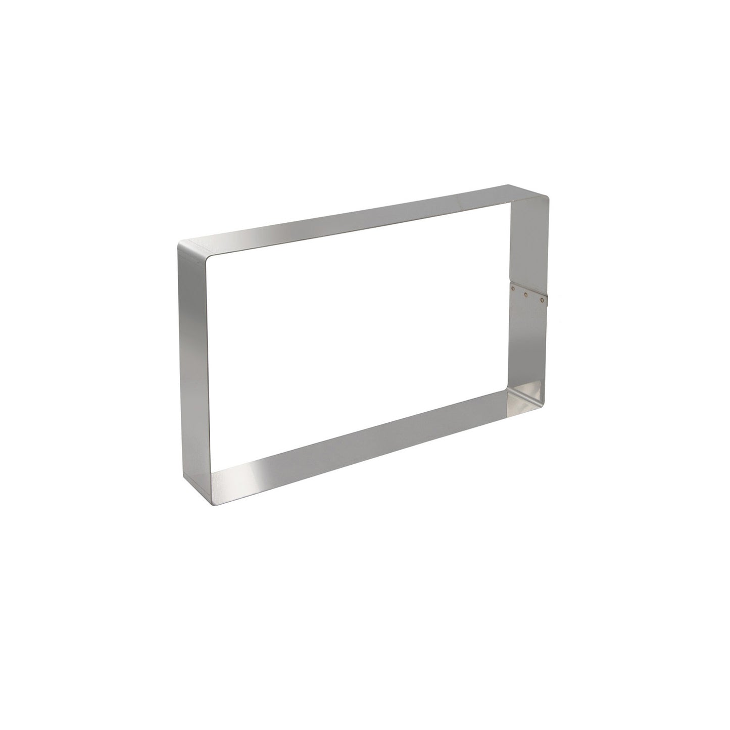 MOULE RECTANGULAIRE EN ACIER INOXYDABLE. 30.2X22.2H4CM