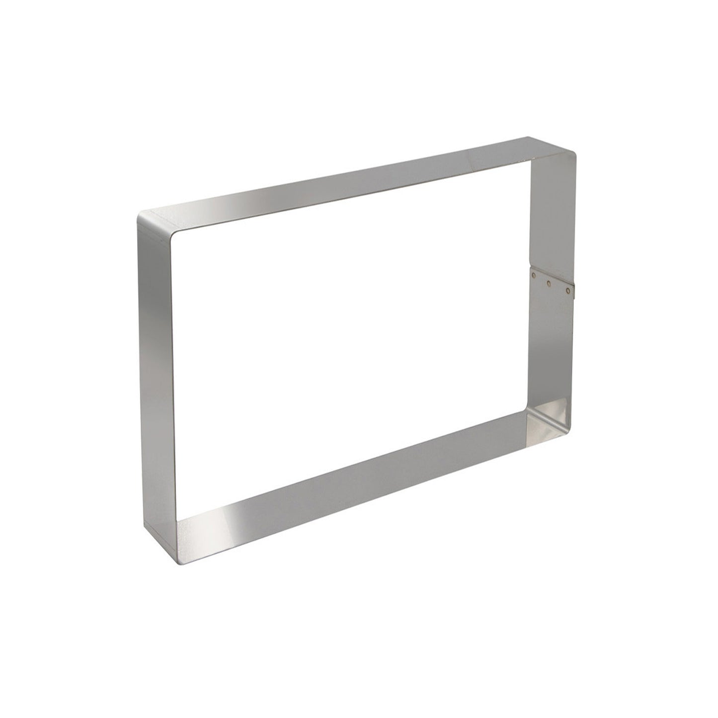 STAMPO RETTANGOLARE IN ACCIAIO INOX. 38,2X26,2H4CM