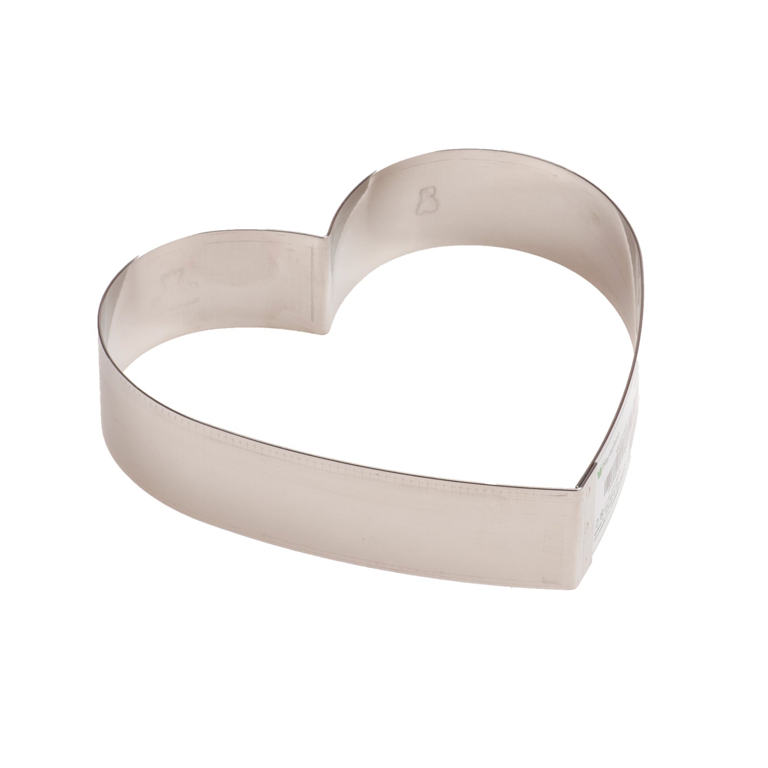 MOLDE CORAZÓN ACERO INOXIDABLE Ø 18CM H 4CM