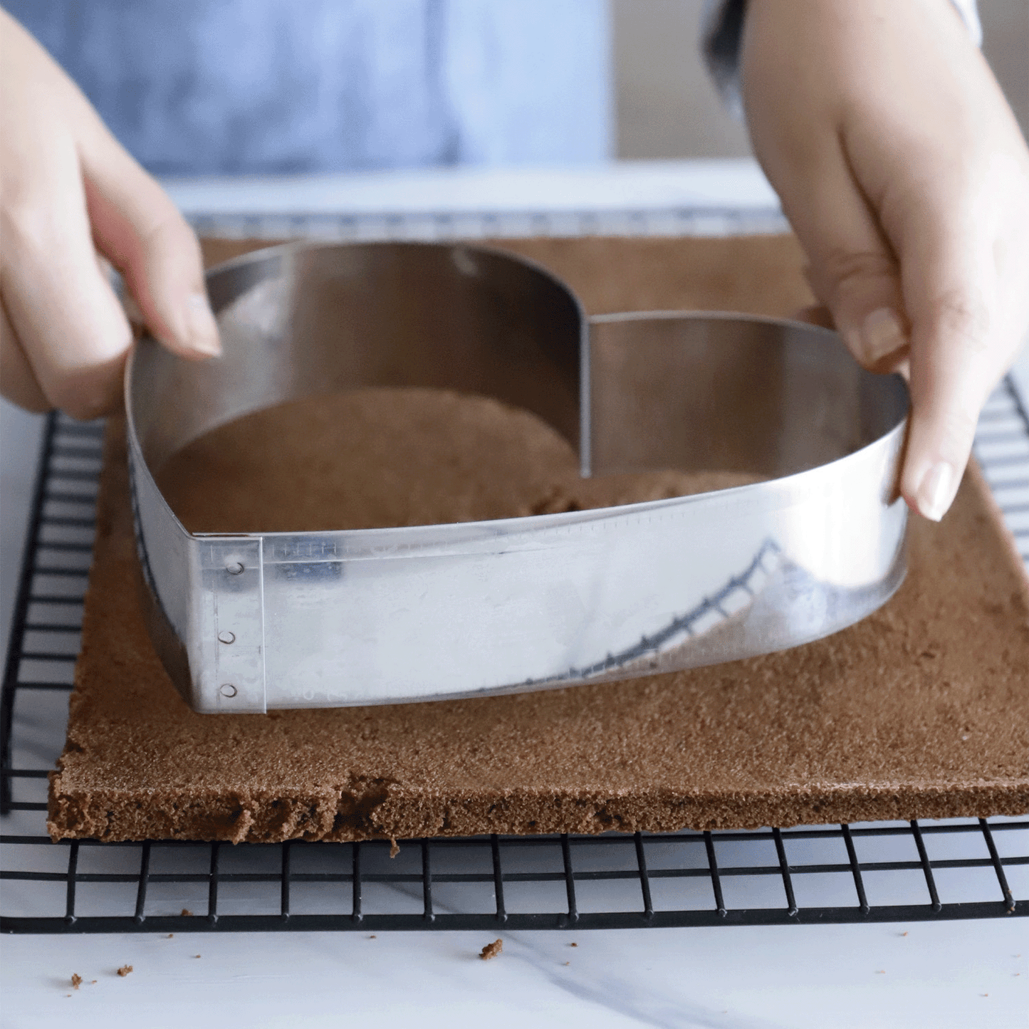 MOLDE CORAZÓN ACERO INOXIDABLE Ø 18CM H 4CM