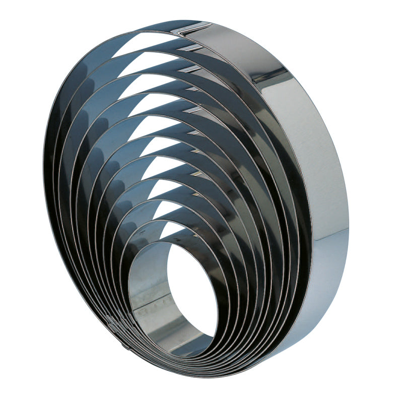 STAMPO ANELLO ACCIAIO INOX 4CM 24CM