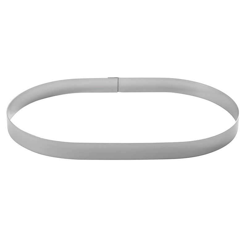 MOLDE ACERO INOXIDABLE OVALADO 258x154 H 20 MM