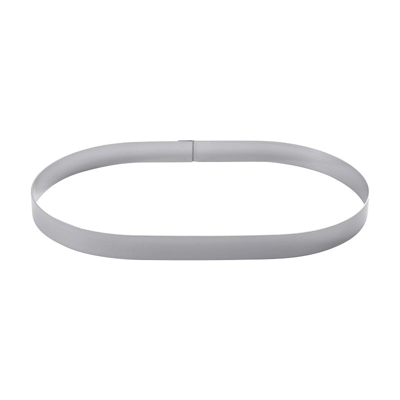 FORMA OVAL AÇO INOXIDÁVEL 216x112 H 20 MM