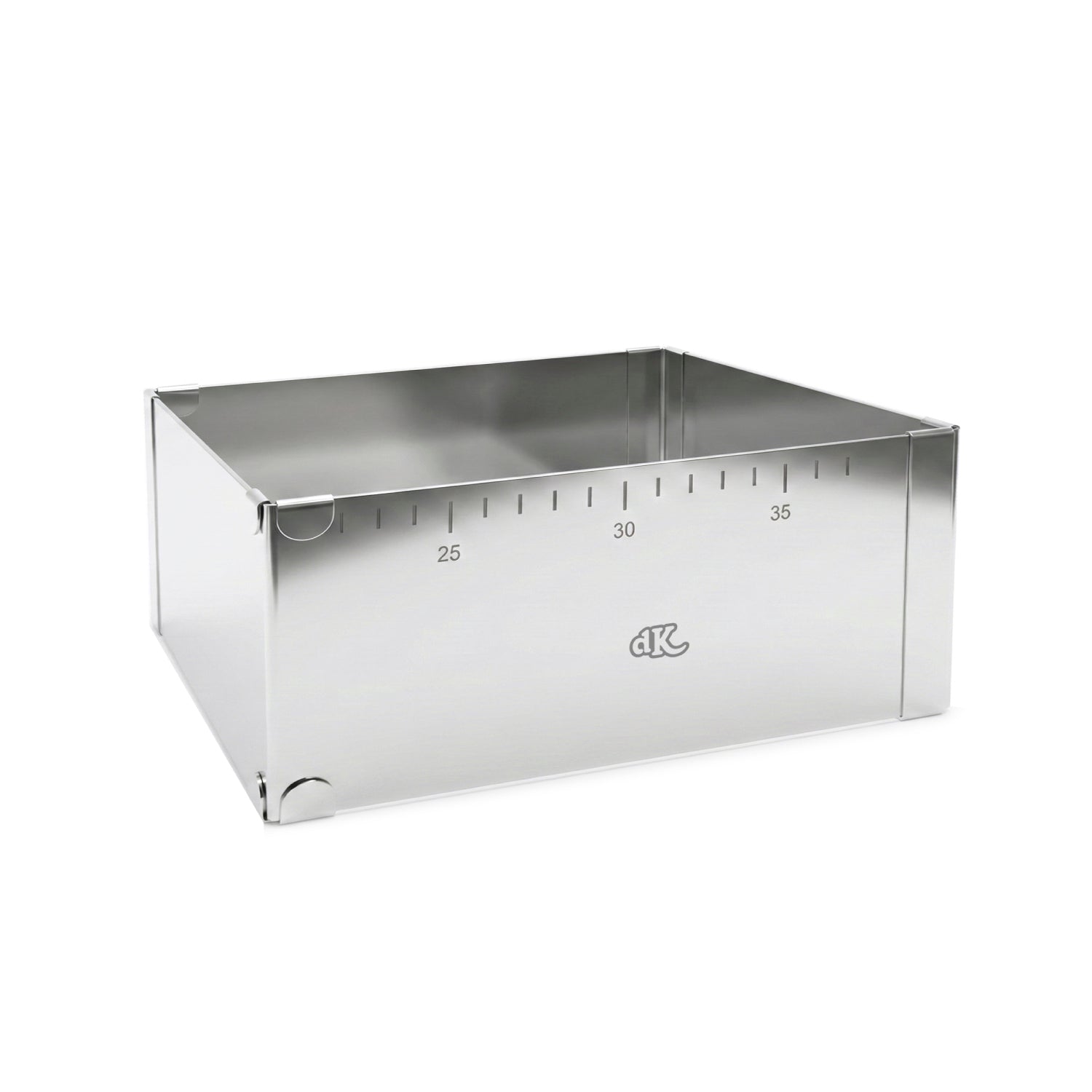 MOLDE CUADRADO EXTENSIBLE ACERO INOX Ø20-35CM H10CM HOME BAK