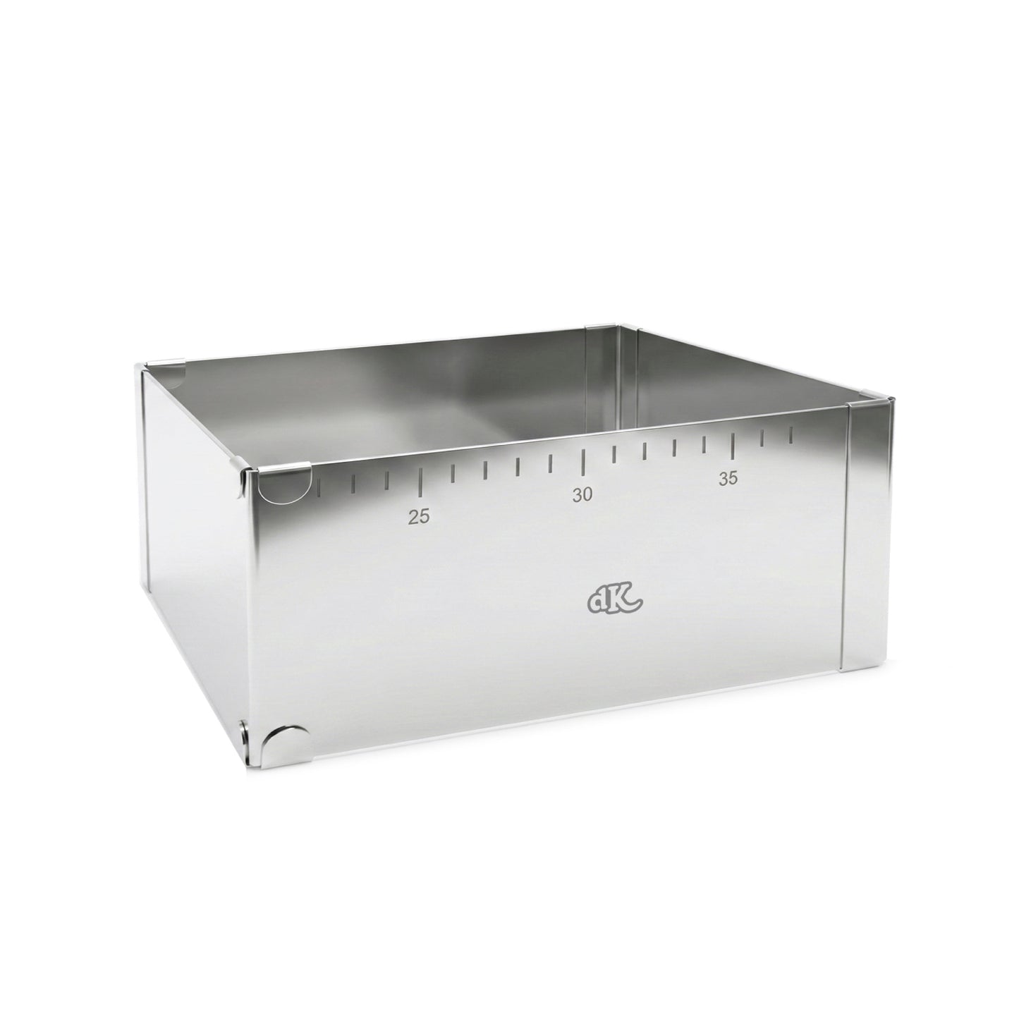 MOLDE CUADRADO EXTENSIBLE ACERO INOX Ø20-35CM H10CM HOME BAK