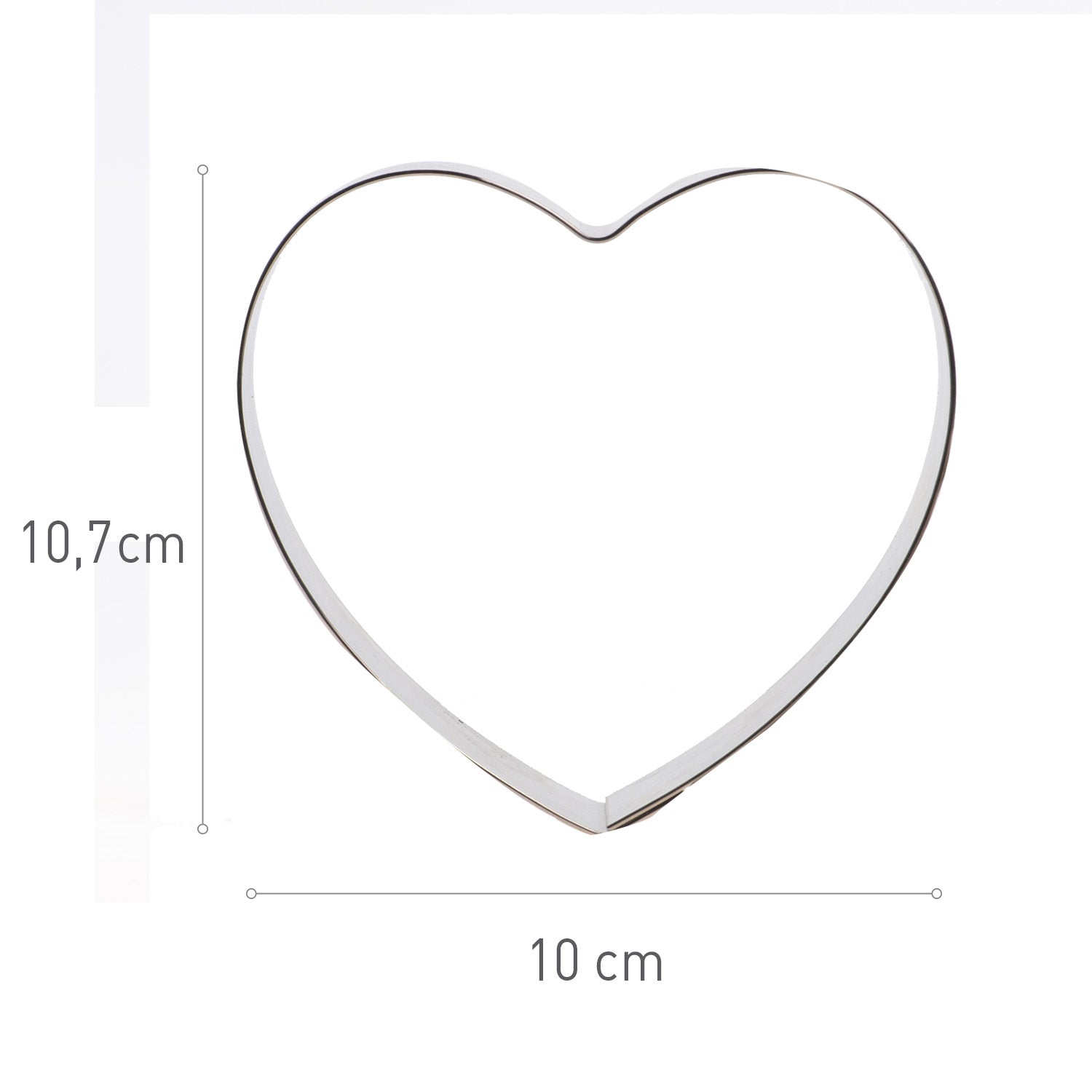 MOLDE A.INOX HEART NEW YORK ROLL 100X107 MM  H35 MM