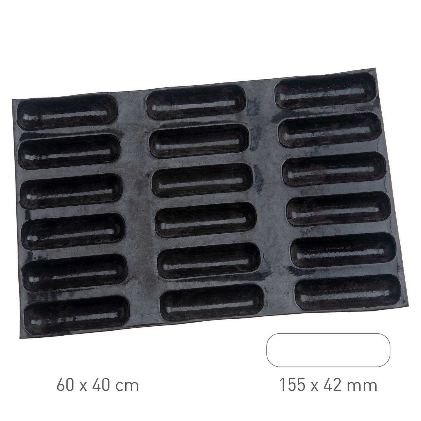 FLEXIPAN AIR 18 FORMAS OBLONG 155X41MM V. 50ML | 60*40CM