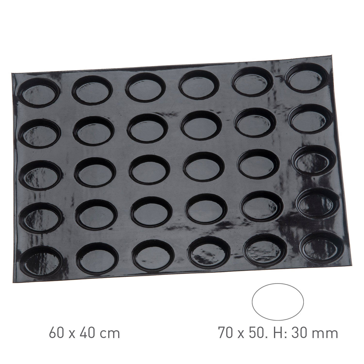FLEXIPAN 30 OVALES 69X49MM Vol 75ML | 60x40CM