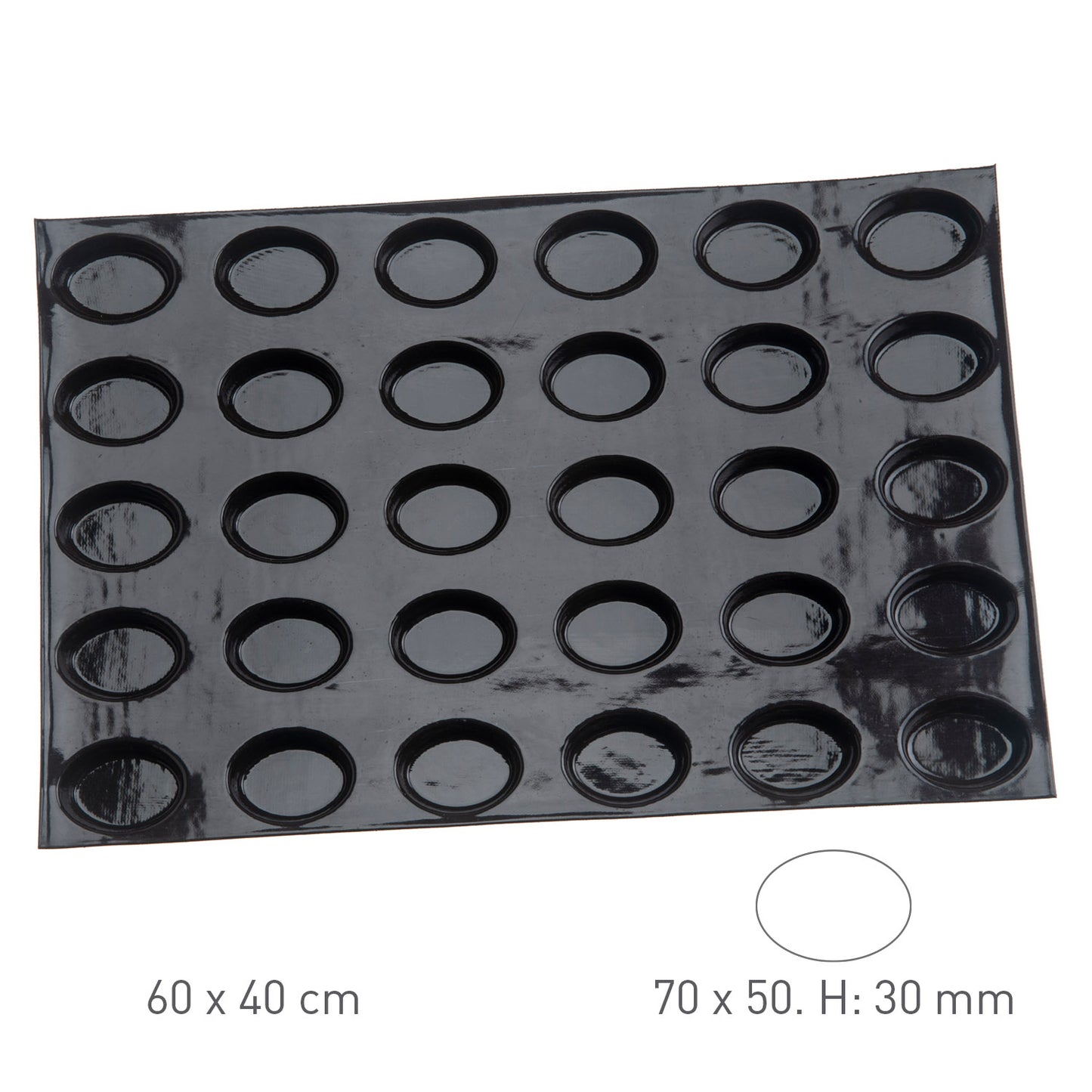 FLEXIPAN 30 OVALES 69X49MM Vol 75ML | 60x40CM