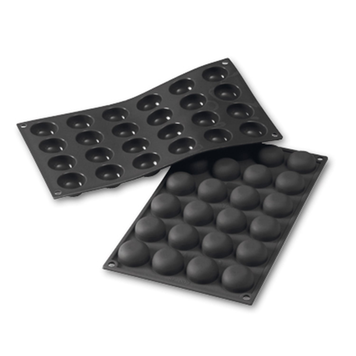 MOLDE SILICONA 24 FORMAS POMPONETTE Ø 34X16 MM
