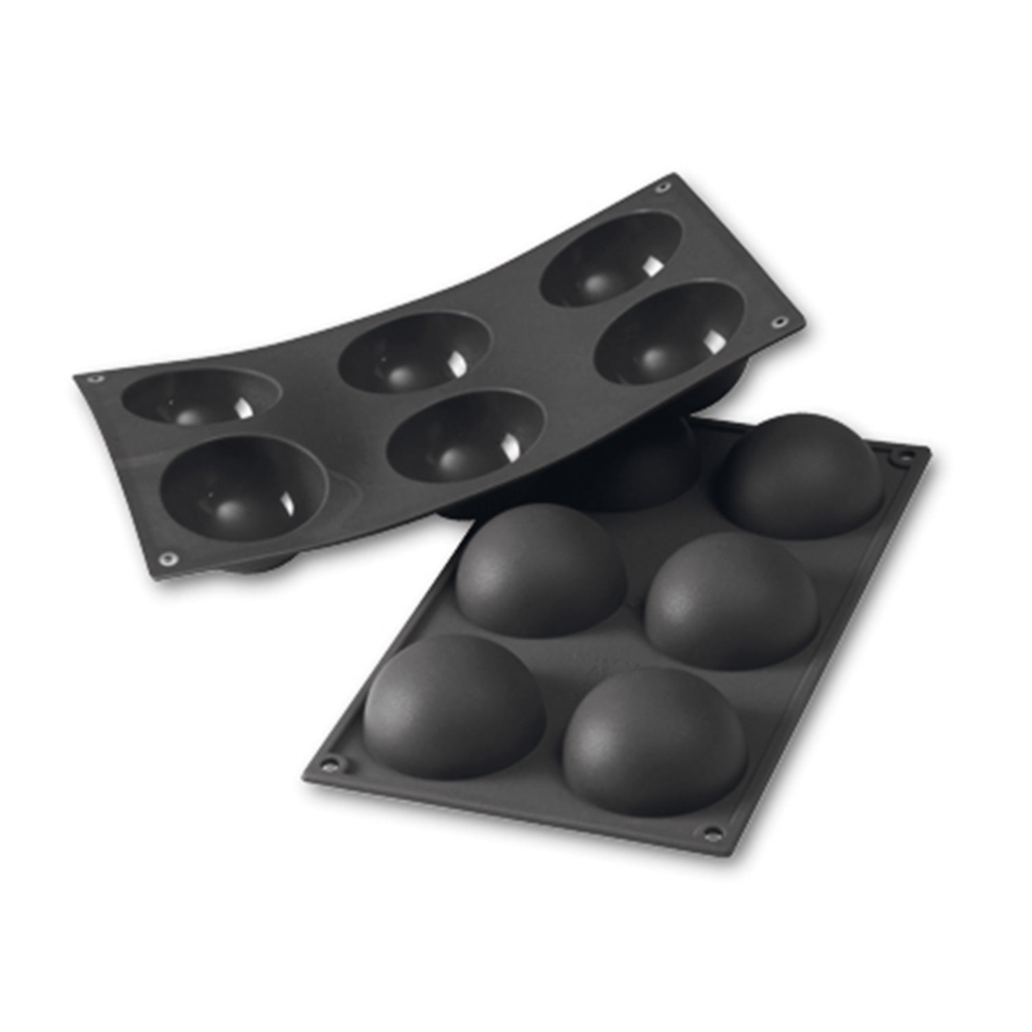 MOLDE SILICONA 6 FORMAS SEMIESFERA Ø 70X35 MM