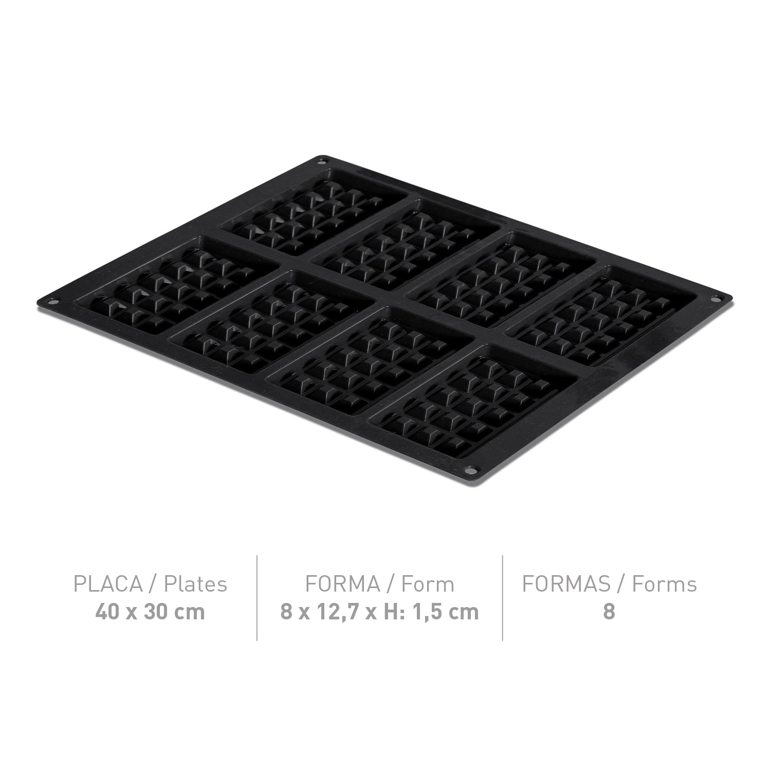 MOLDE INSPIRATION FLEXIPAN GOFRES 80X127X15MM