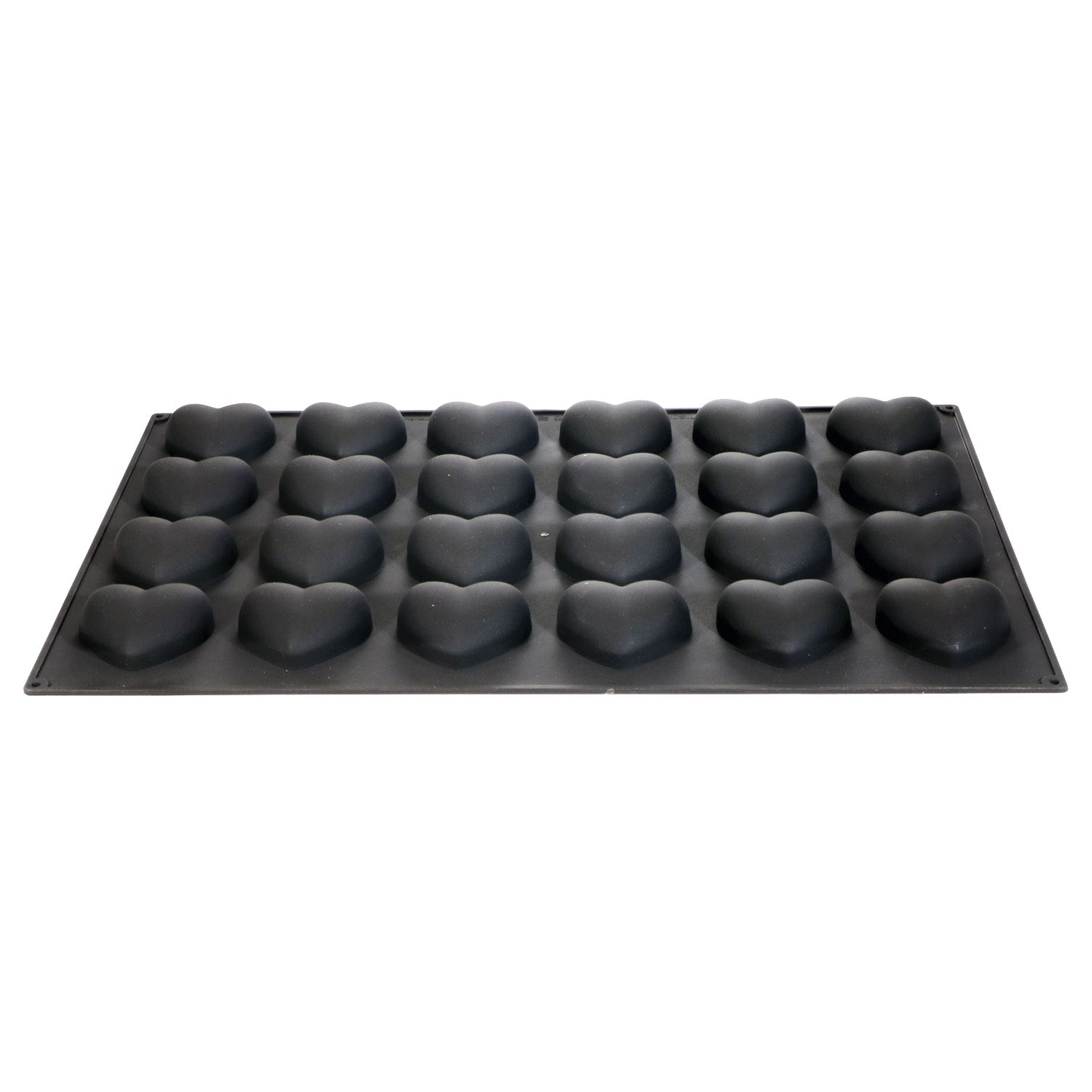 MOLDE SILICONA 24 CORAZONES 75X68MM H30MM | 60X40CM