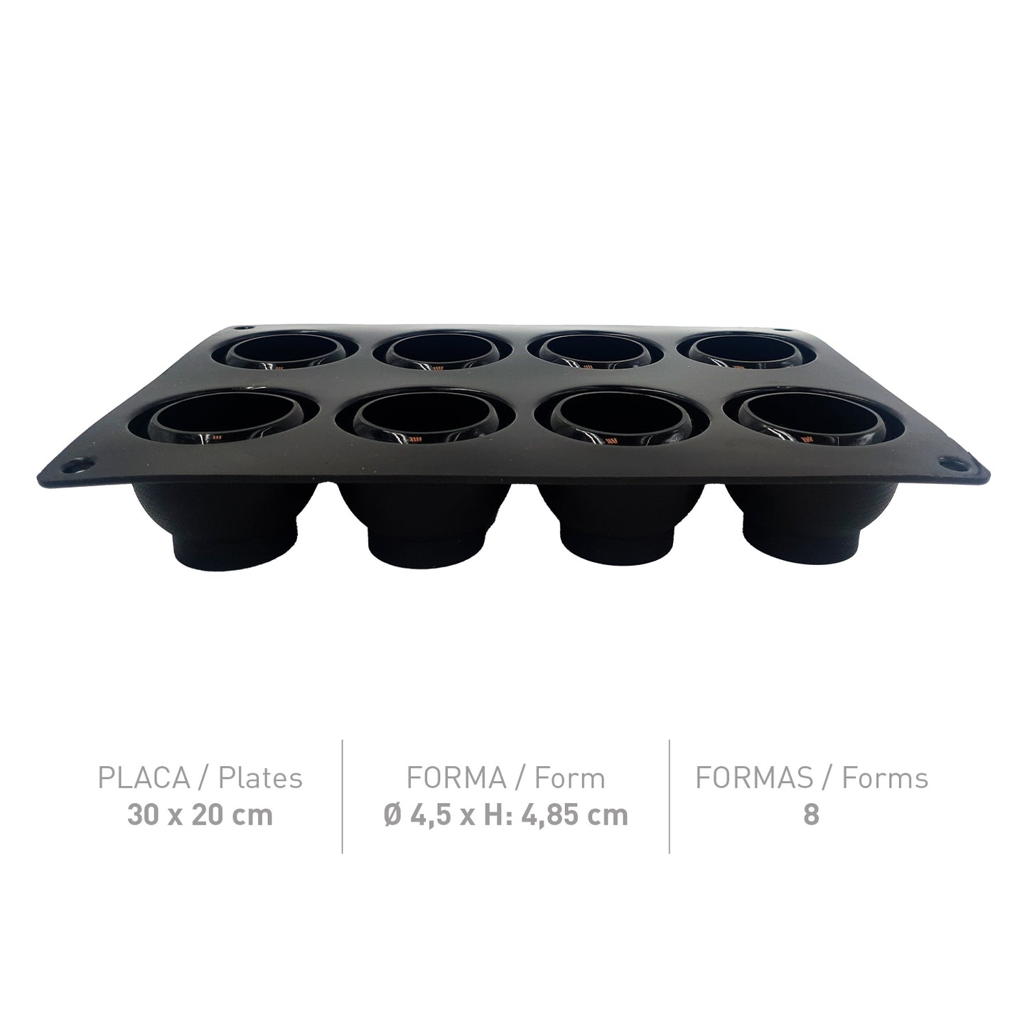 MOLDE INSPIRATION FLEXIPAN ESFERA 3D 45X48.5MM  30X20CM