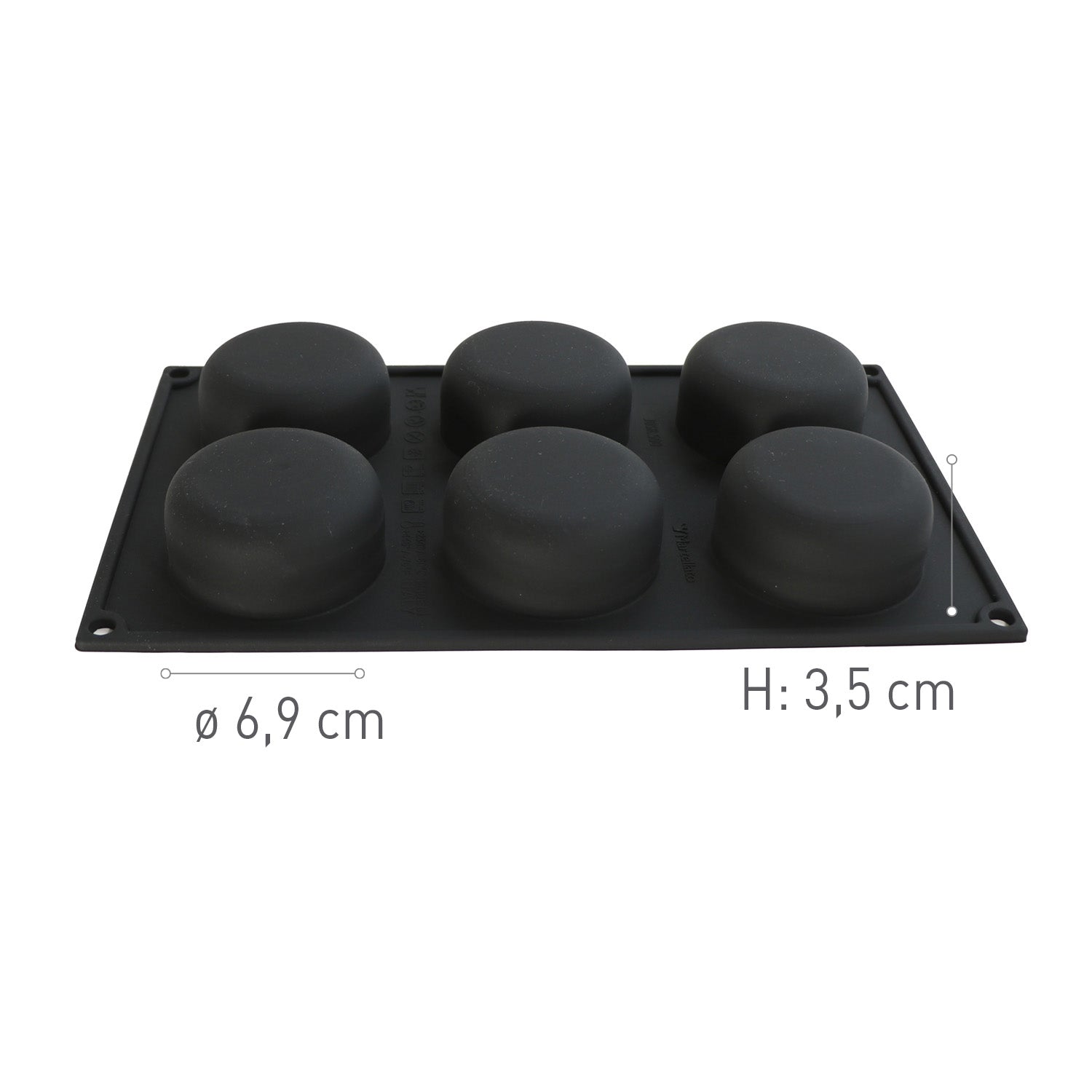  6 MOLDES CÍRCULO DIAM69XH35MM