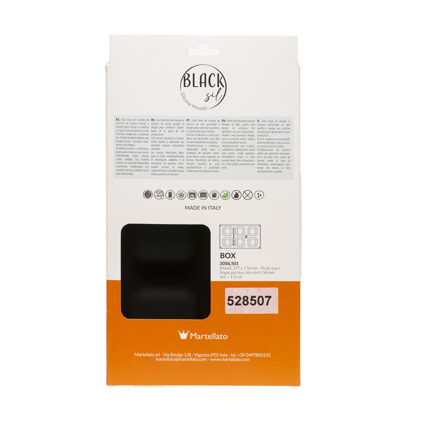 6 MOLDES CAIXA DIAM64X64 H35MM