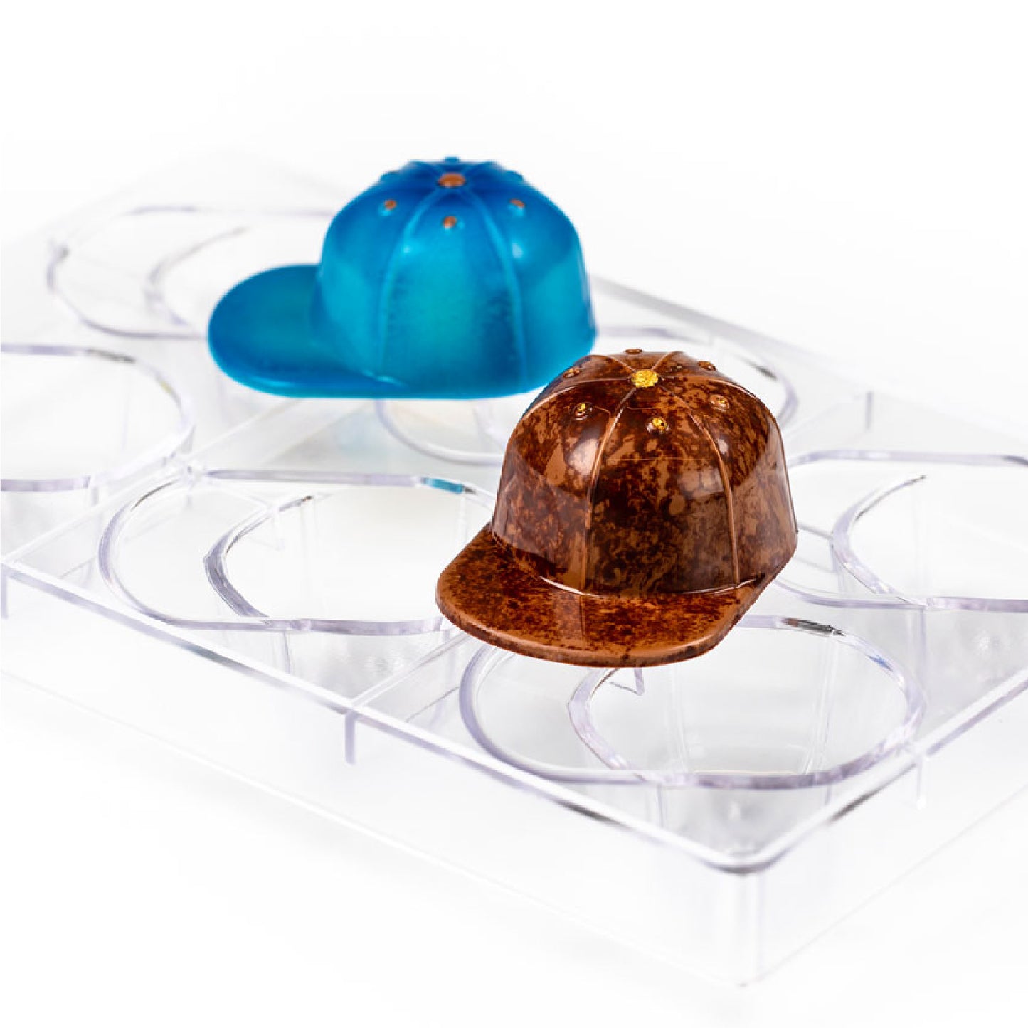 MOLD POLYCARBONATE GORRA 6 PIECES - 275 x 175 x 40,5 MM