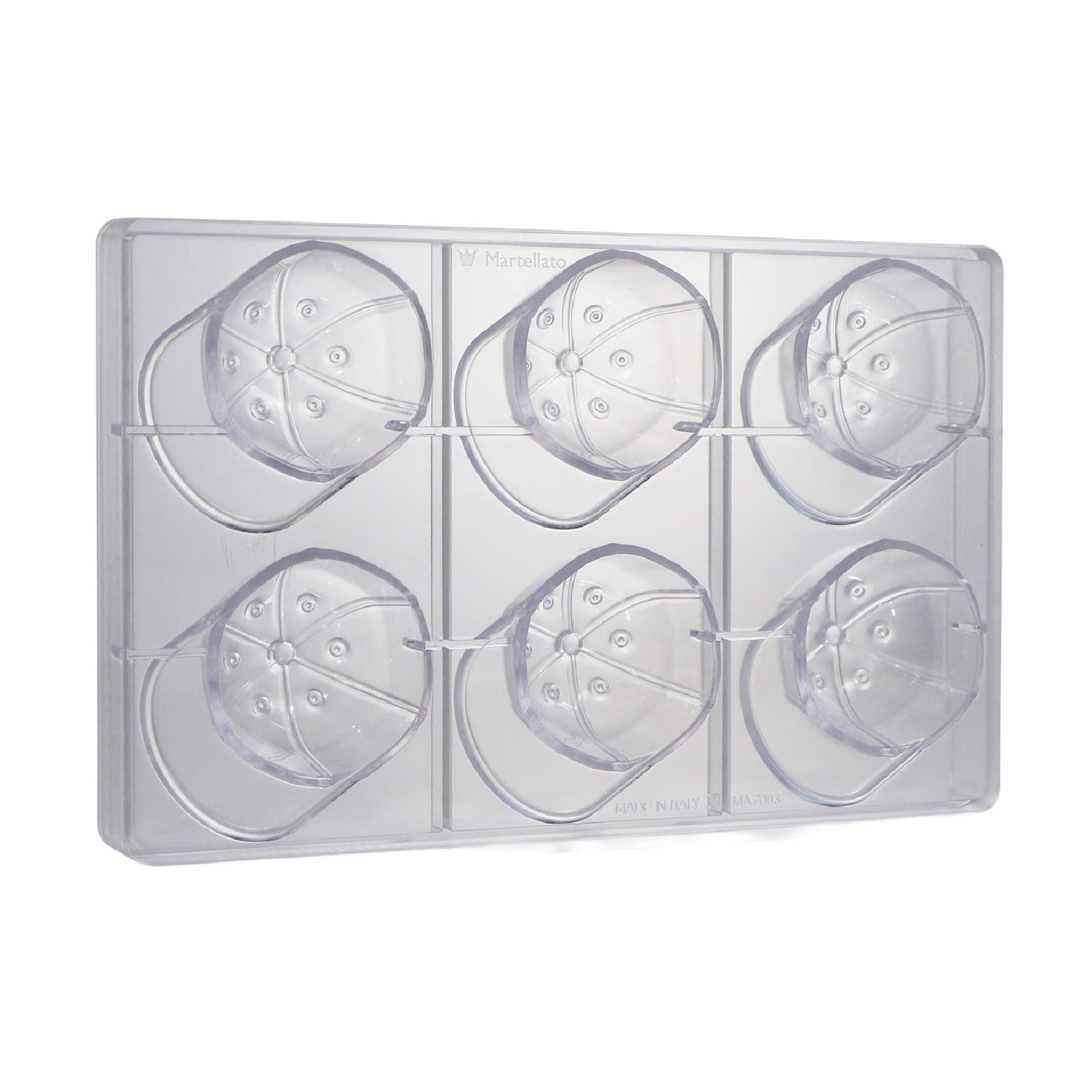 STAMPO POLICARBONATO GORRA 6 PEZZI - 275 x 175 x 40,5 MM