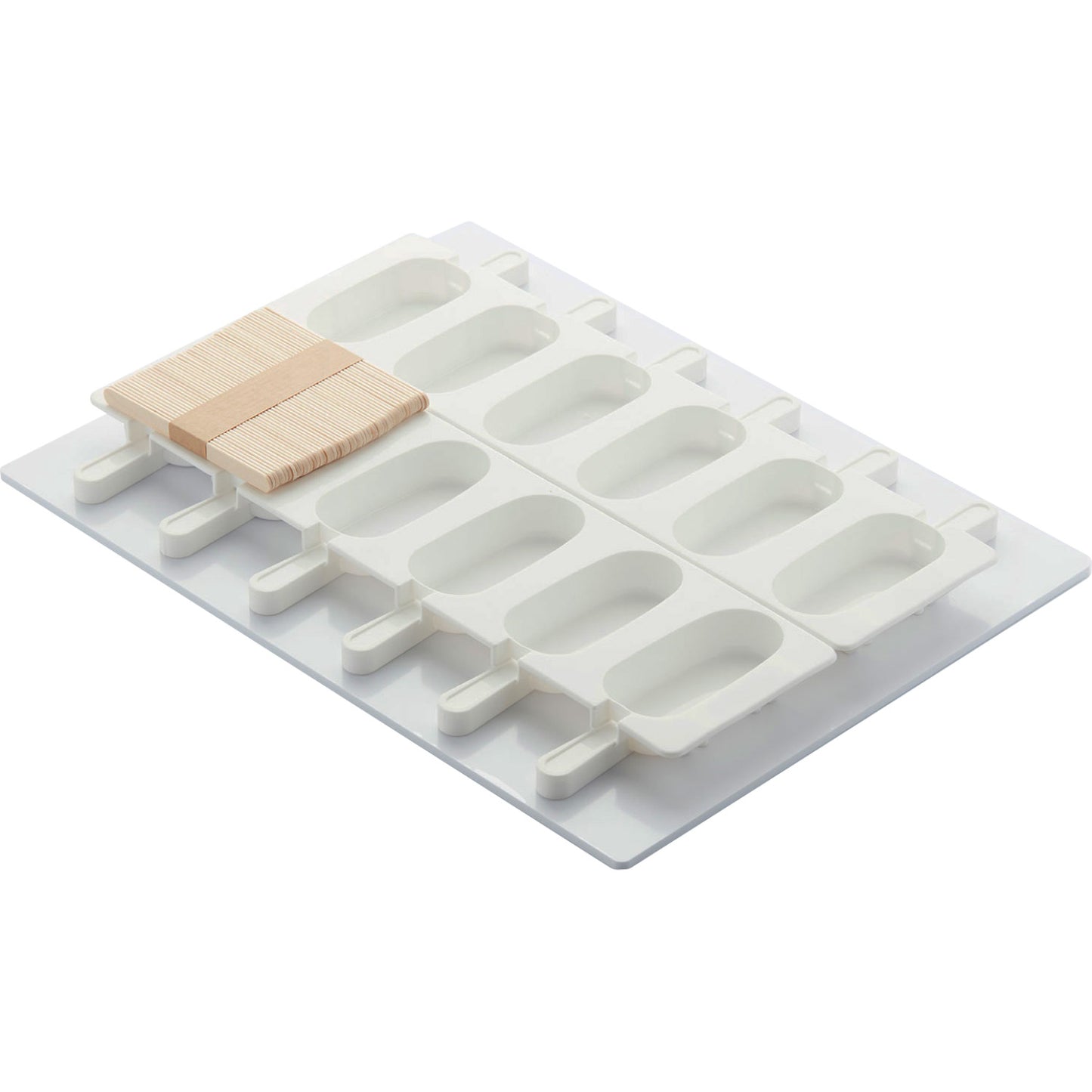 MOLDE DE GELADO CLÁSSICO - 2 MOLDES 390X146 MM E 50 PALITOS