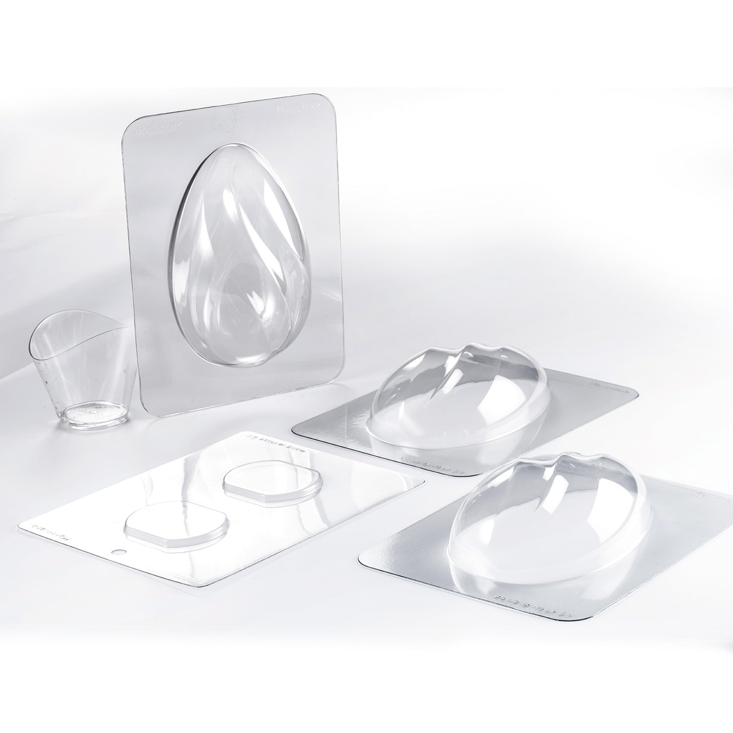 KIT MOLDE PLÁSTICO TERMOFORMADO HUEVO CURVY Ø115H185MM